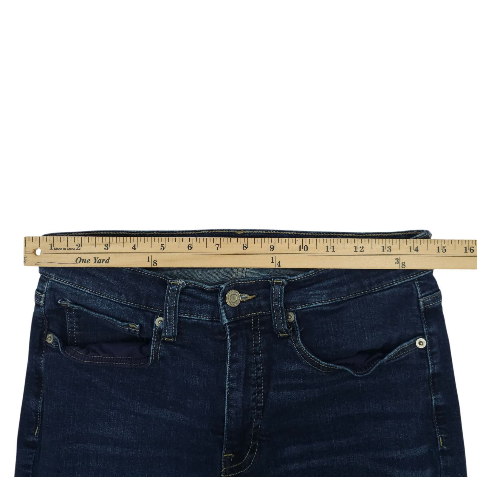 Lucky Brand Lucky Brand High Rise Flare Stevie Jeans 10/30 Dark Wash Size 32" / US 10 / IT 46 - 3 Thumbnail