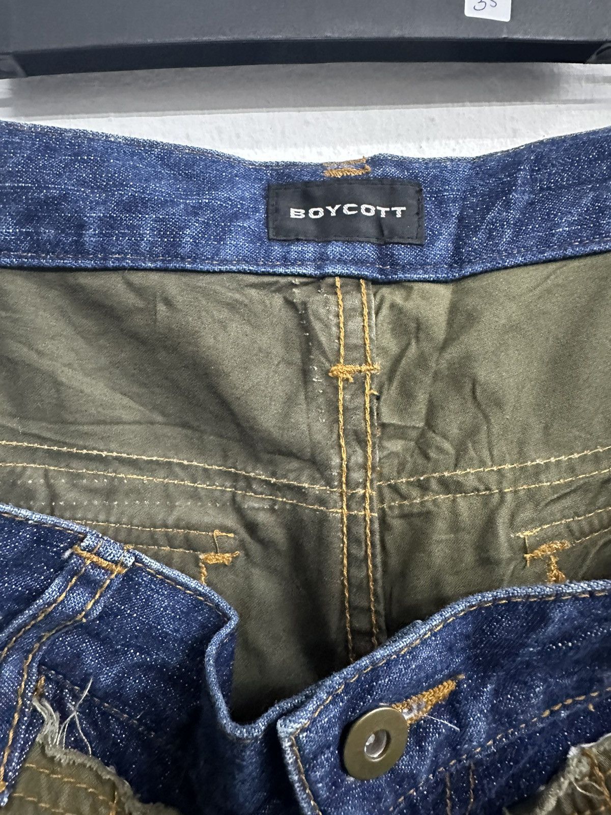 Vintage Reconstruct BOYCOTT Double Knee Cargo Pants Size US 34 / EU 50 - 6 Thumbnail