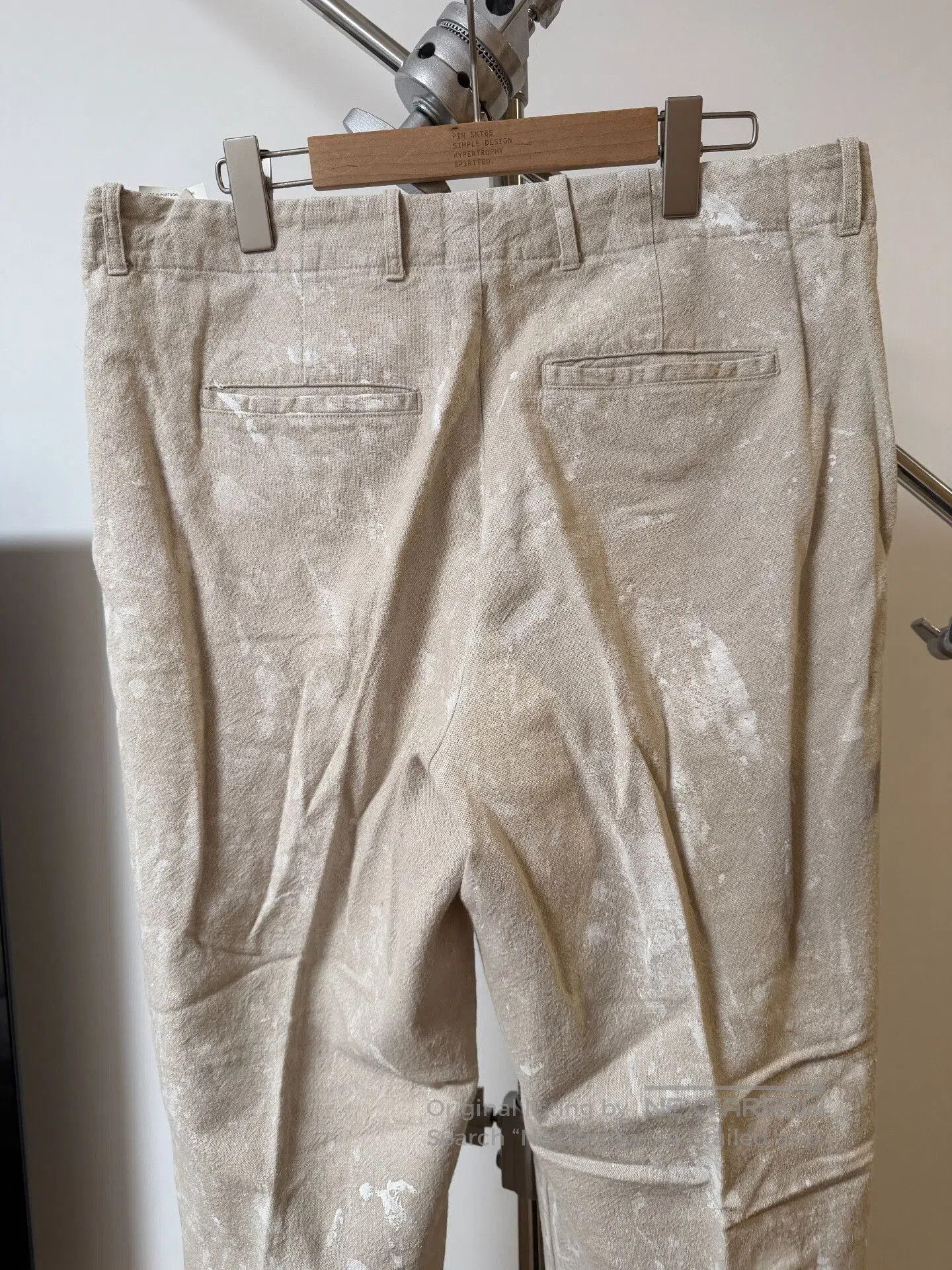 Our Legacy Our Legacy Borrowed Chino White Splatter. Size US 32 / EU 48 - 8 Thumbnail