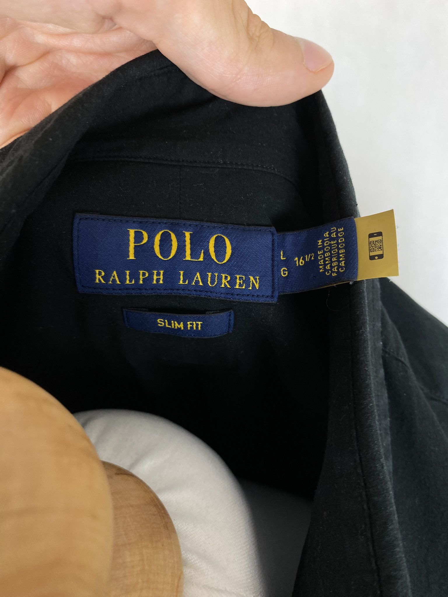 Polo Ralph Lauren × Ralph Lauren × Vintage polo ralph laurem shirt new collection short sleeve qr code Size US L / EU 52-54 / 3 - 7 Thumbnail