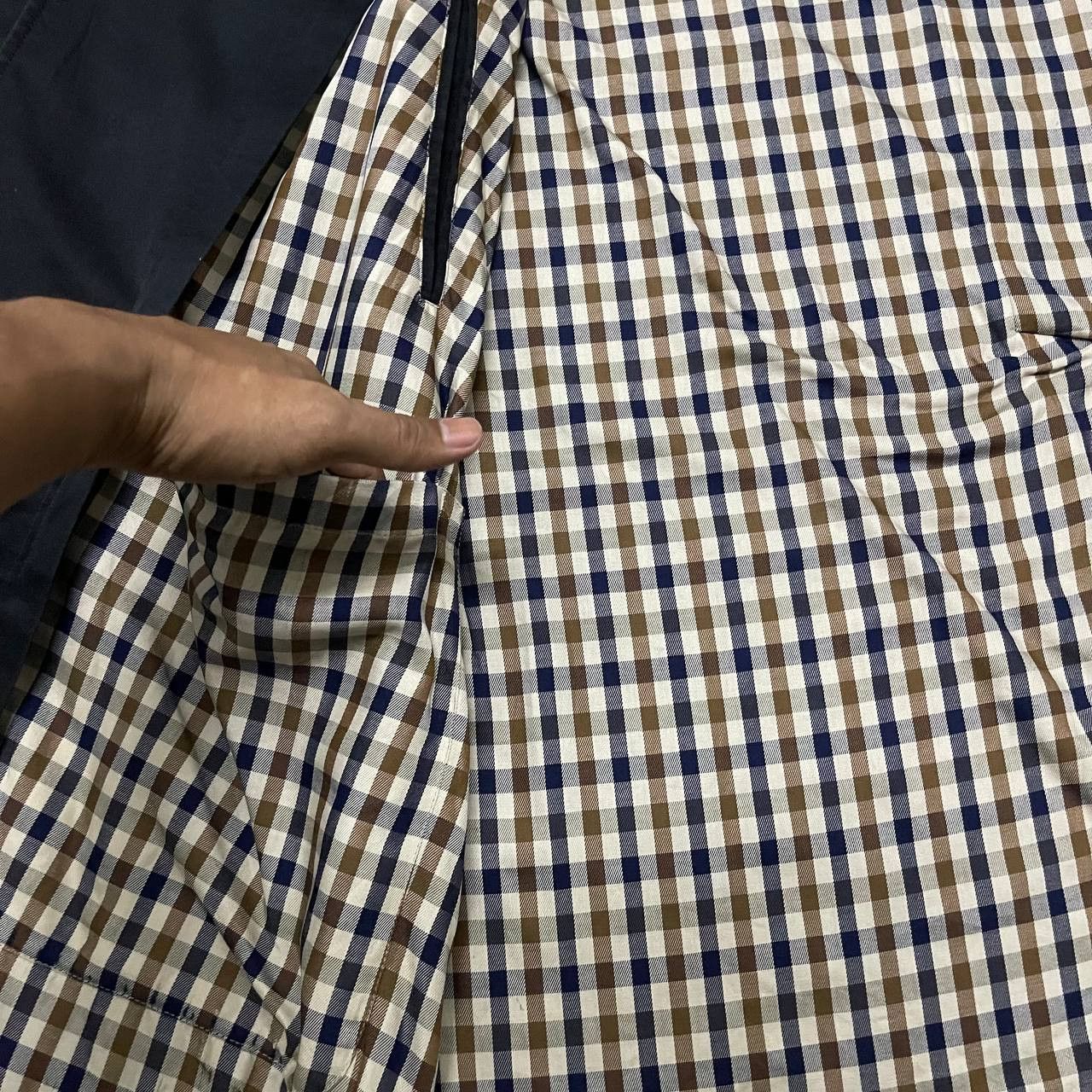 Aquascutum Vintage Aquascuntum London Trench Coat Checkered Size US L / EU 52-54 / 3 - 11 Thumbnail