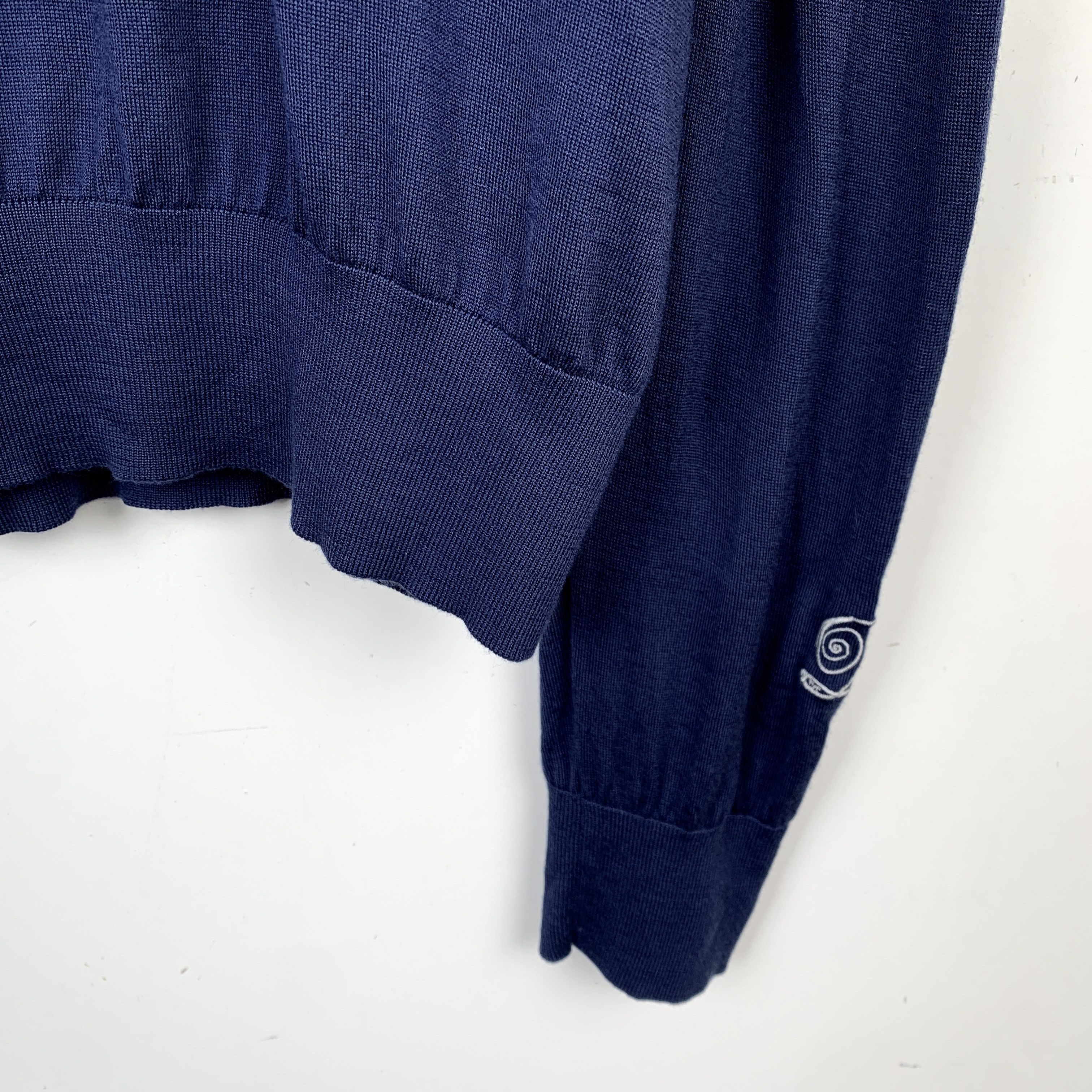 Dior Balenciaga Printed-crewneck wool sweater Size US XL / EU 56 / 4 - 7 Thumbnail