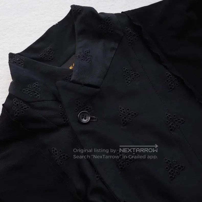 Comme des Garcons Comme Des Garcons Lace Embroidery Patchwork Pleated Jacket Size M / US 6-8 / IT 42-44 - 5 Thumbnail