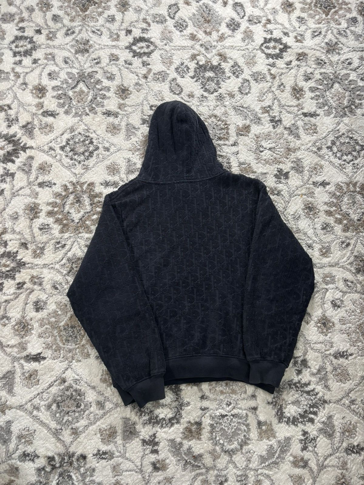 Dior Dior Navy Towel Hoodie Size US L / EU 52-54 / 3 - 7 Thumbnail