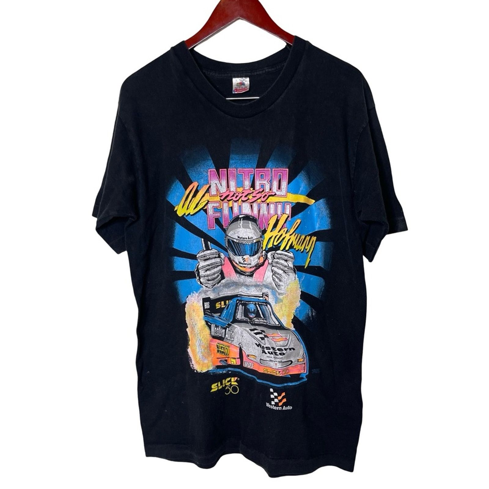Vintage Vintage 90th single stich NASCAR graphic print tee sz L Size US L / EU 52-54 / 3 - 1 Thumbnail
