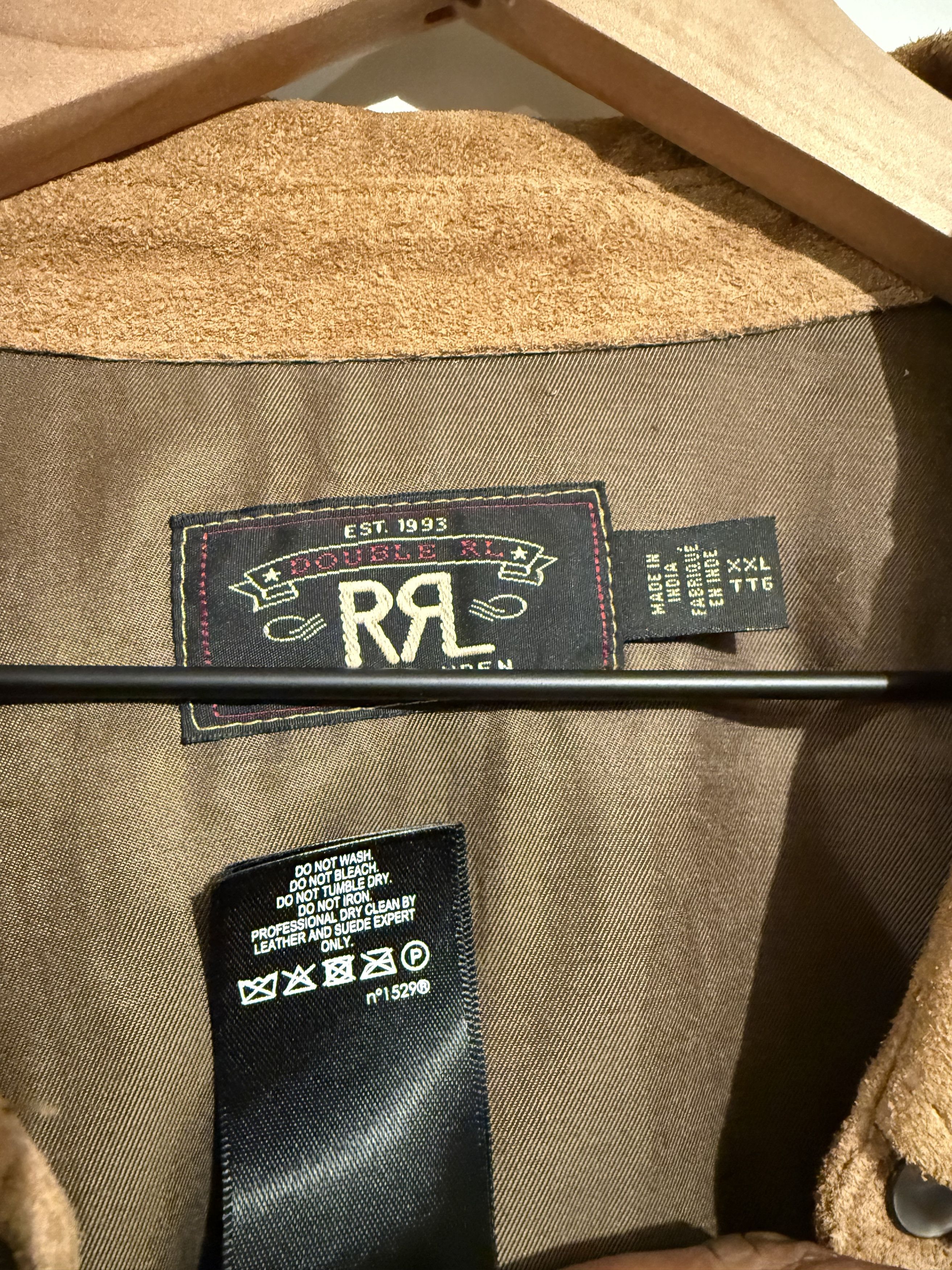 RRL Ralph Lauren Suede Western Shirt Jacket Size US XXL / EU 58 / 5 - 5 Thumbnail