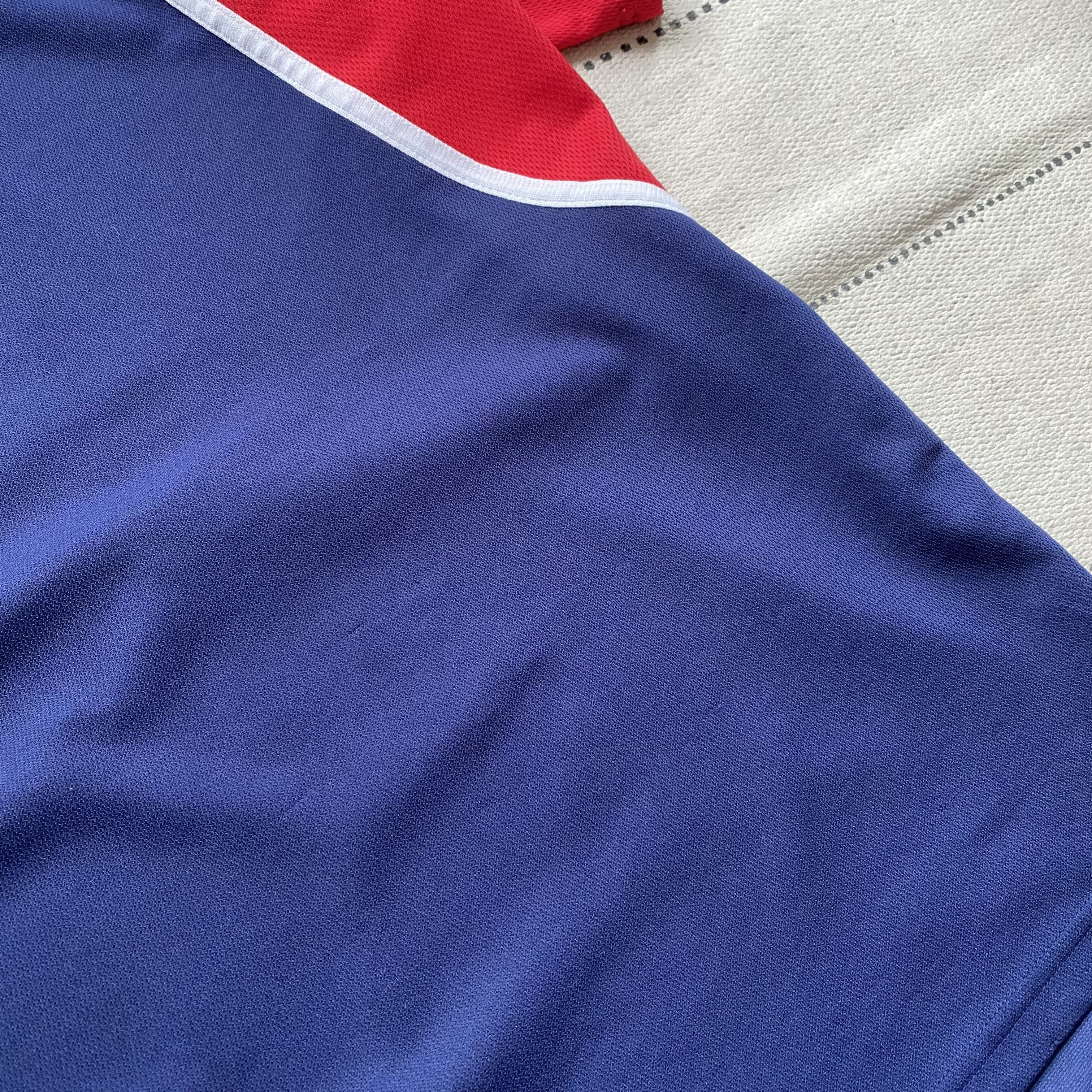 Adidas Blockore Drill Vintage 90s Adidas tee jersey Center logo Size US L / EU 52-54 / 3 - 6 Thumbnail