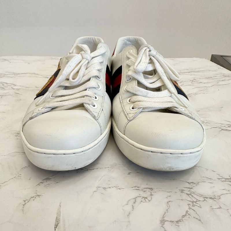Gucci GUCCI Ace Embroidered Love Sneakers for Men - Size US 8.5 / EU 41-42 - 5 Thumbnail