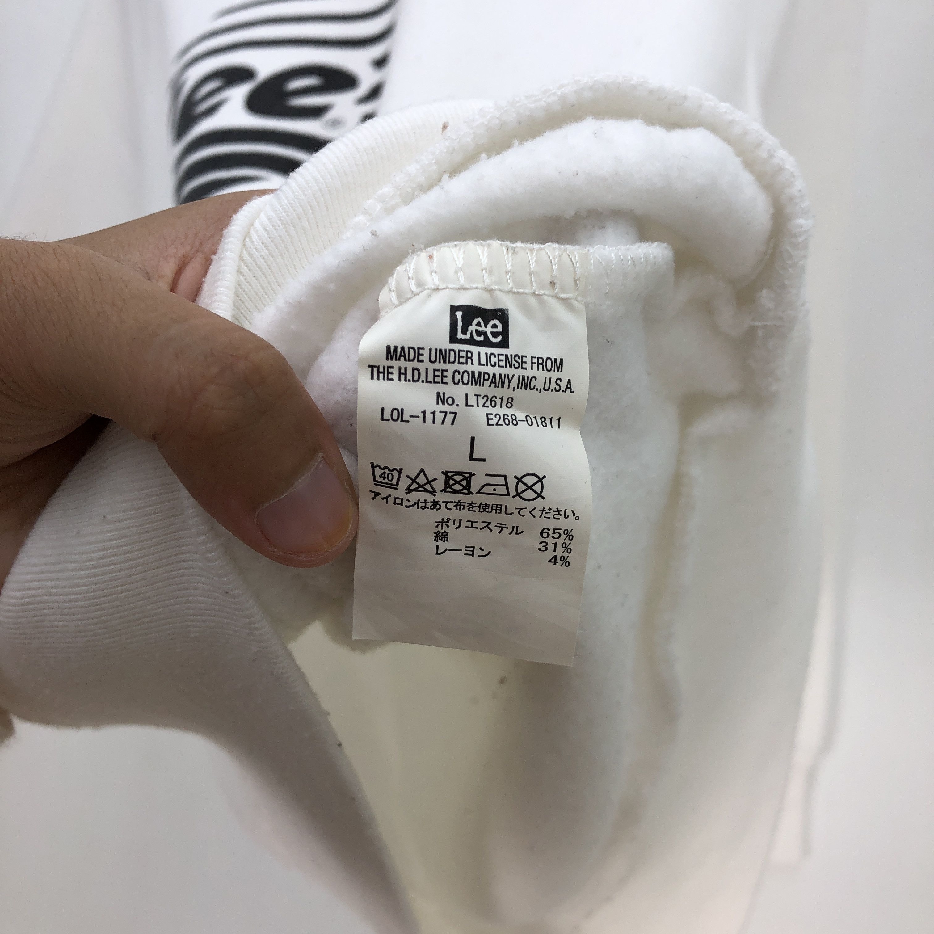 Lee Vintage 90s Lee Sweatshirt HD Lee Union Sweater Pullover Size US L / EU 52-54 / 3 - 5 Thumbnail