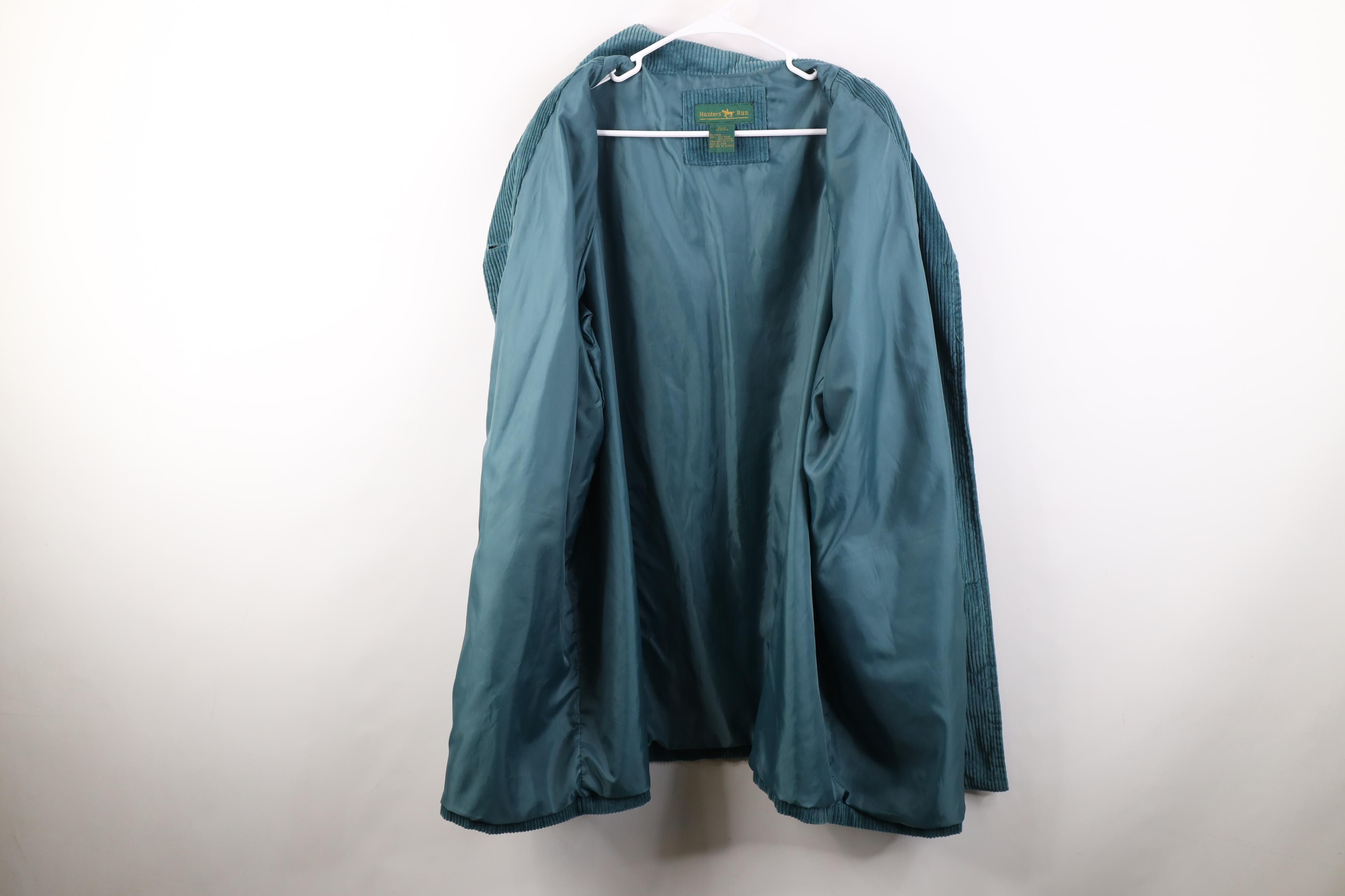 Vintage Deadstock Vintage 90s Streetwear Chore Jacket Teal Green Size XXL / US 16-18 / IT 52-54 - 8 Thumbnail