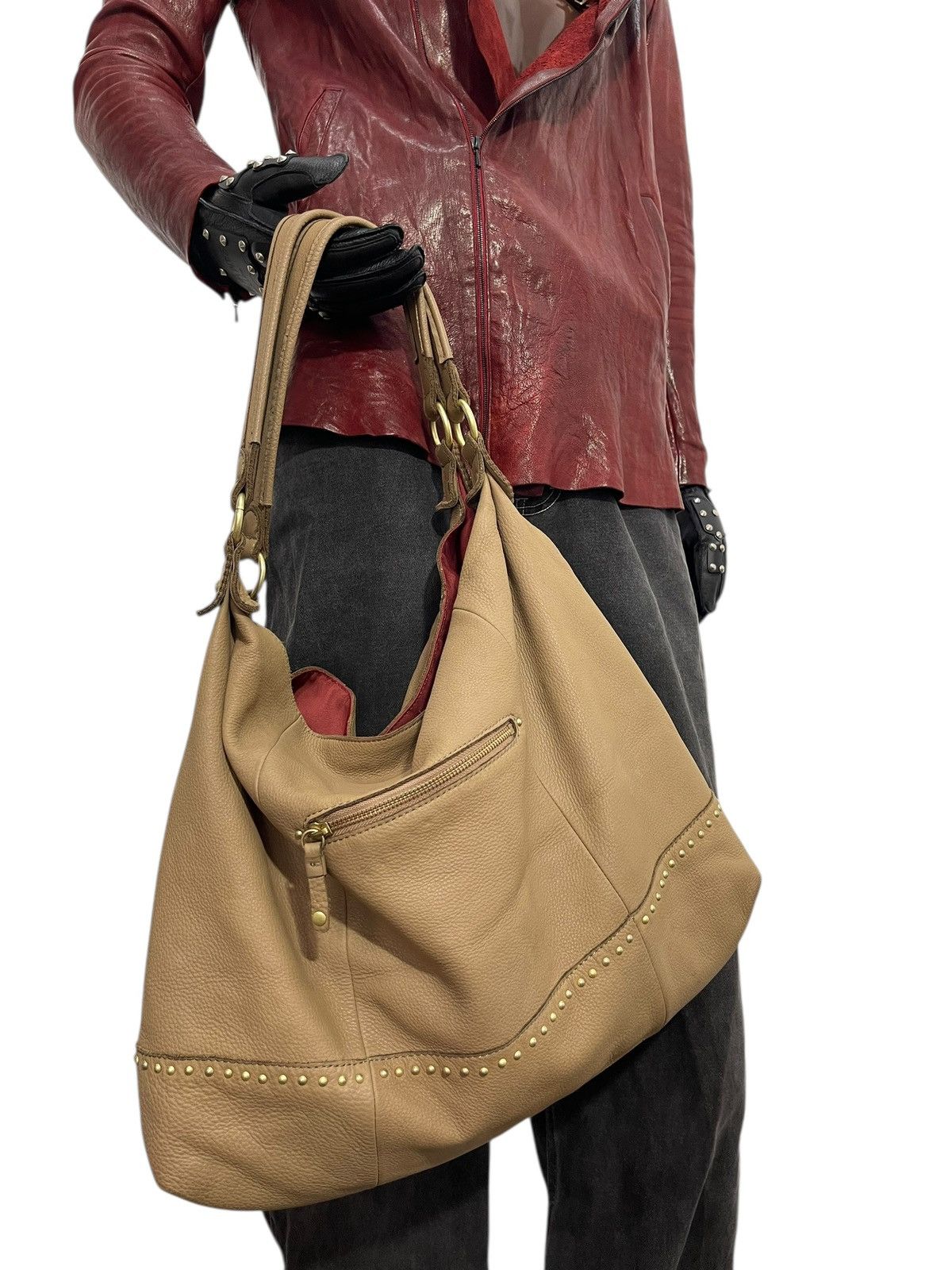 Genuine Leather Full Leather Beaure Japan Tote Shoulder Bag 2🟩2 Size ONE SIZE - 4 Thumbnail