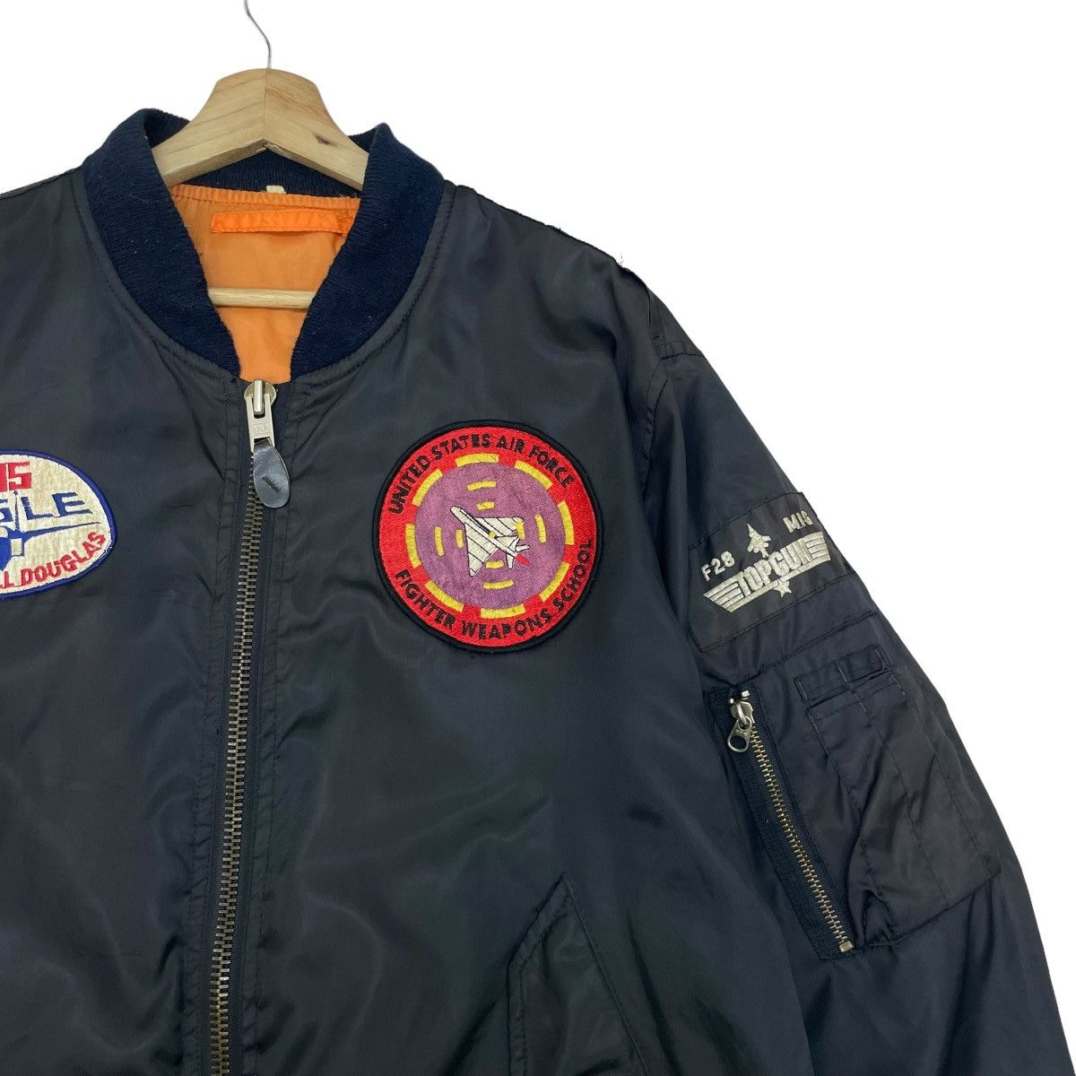 Vintage 🔥Vintage Bomber Ma1 Top Gun Jacket Size US M / EU 48-50 / 2 - 7 Thumbnail