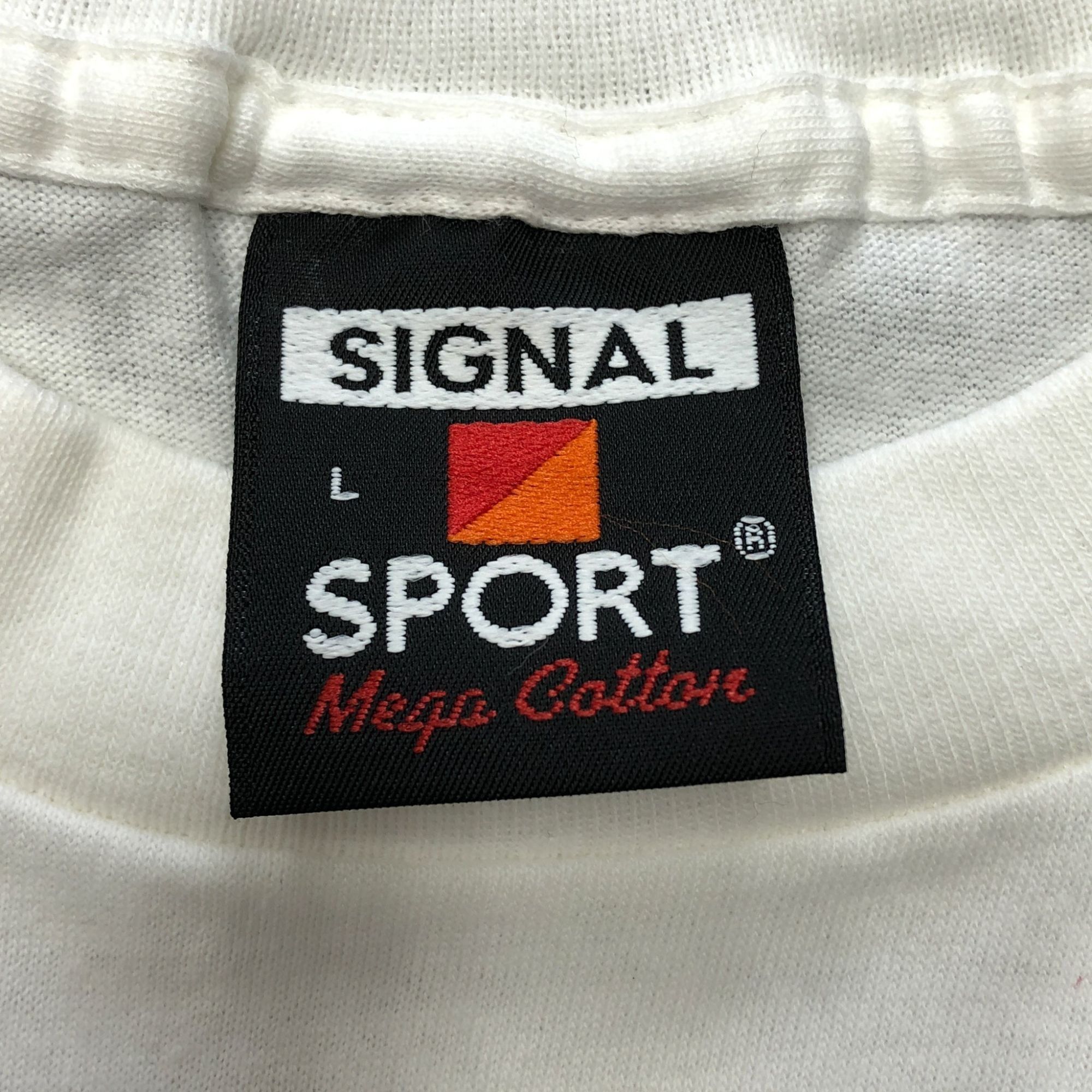 Vintage Signal Sports Andre Renaud Pianist Single Stitch White Tee Size US L / EU 52-54 / 3 - 3 Thumbnail