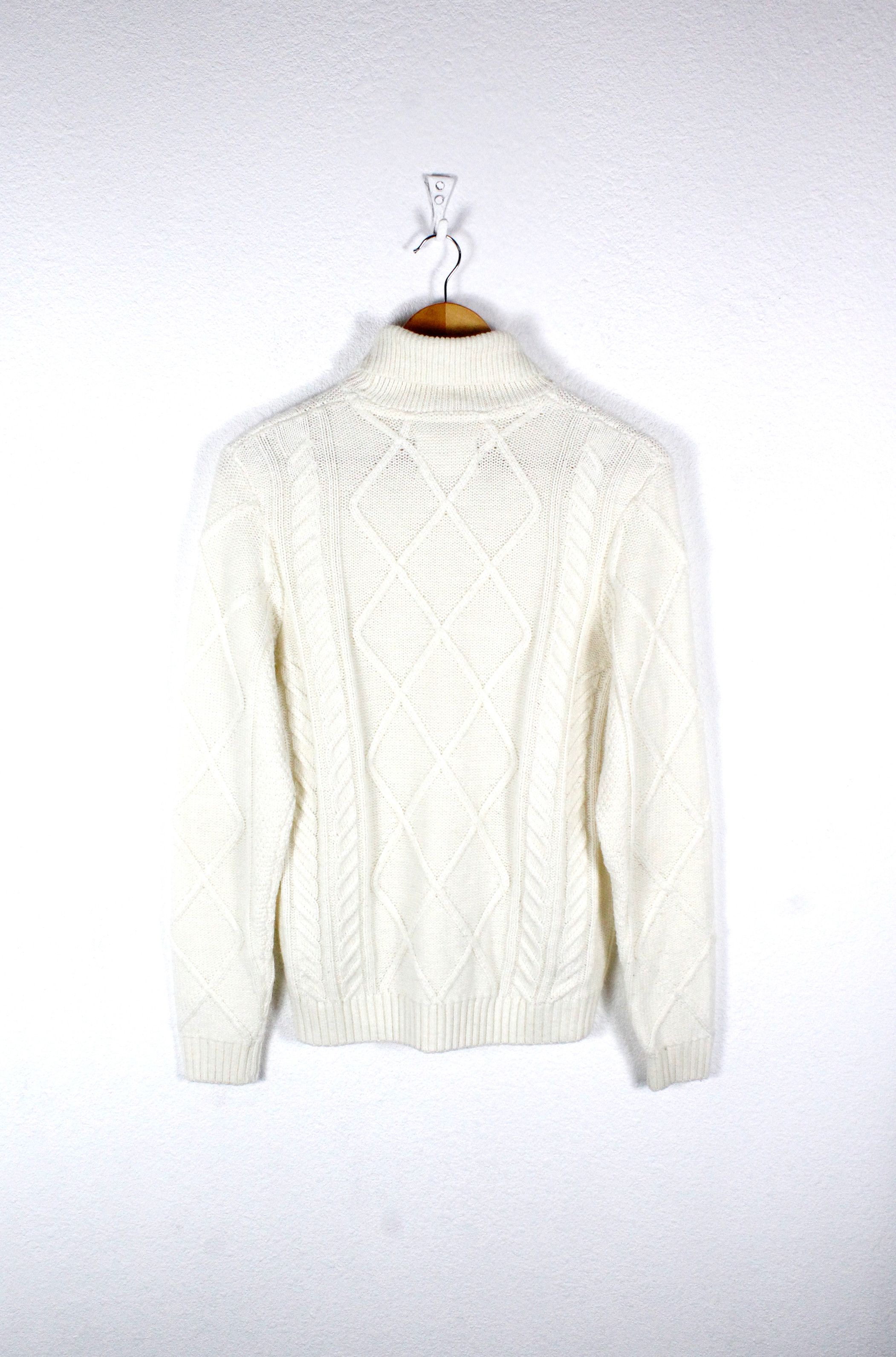 Folk Folk White Warm Knit Turtleneck Sweater Size US S / EU 44-46 / 1 - 5 Thumbnail