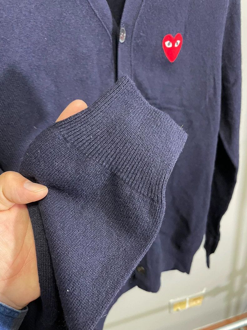 Comme des Garcons Comme Des Garcons Red Heart Black Cardigan Sweater Size M / US 6-8 / IT 42-44 - 5 Thumbnail