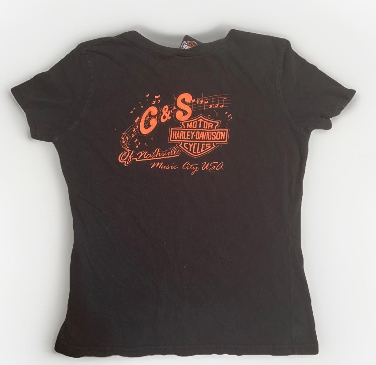 Harley Davidson Harley Davidson Nashville Women’s Black Short Sleeve Size S Size S / US 4 / IT 40 - 1 Thumbnail