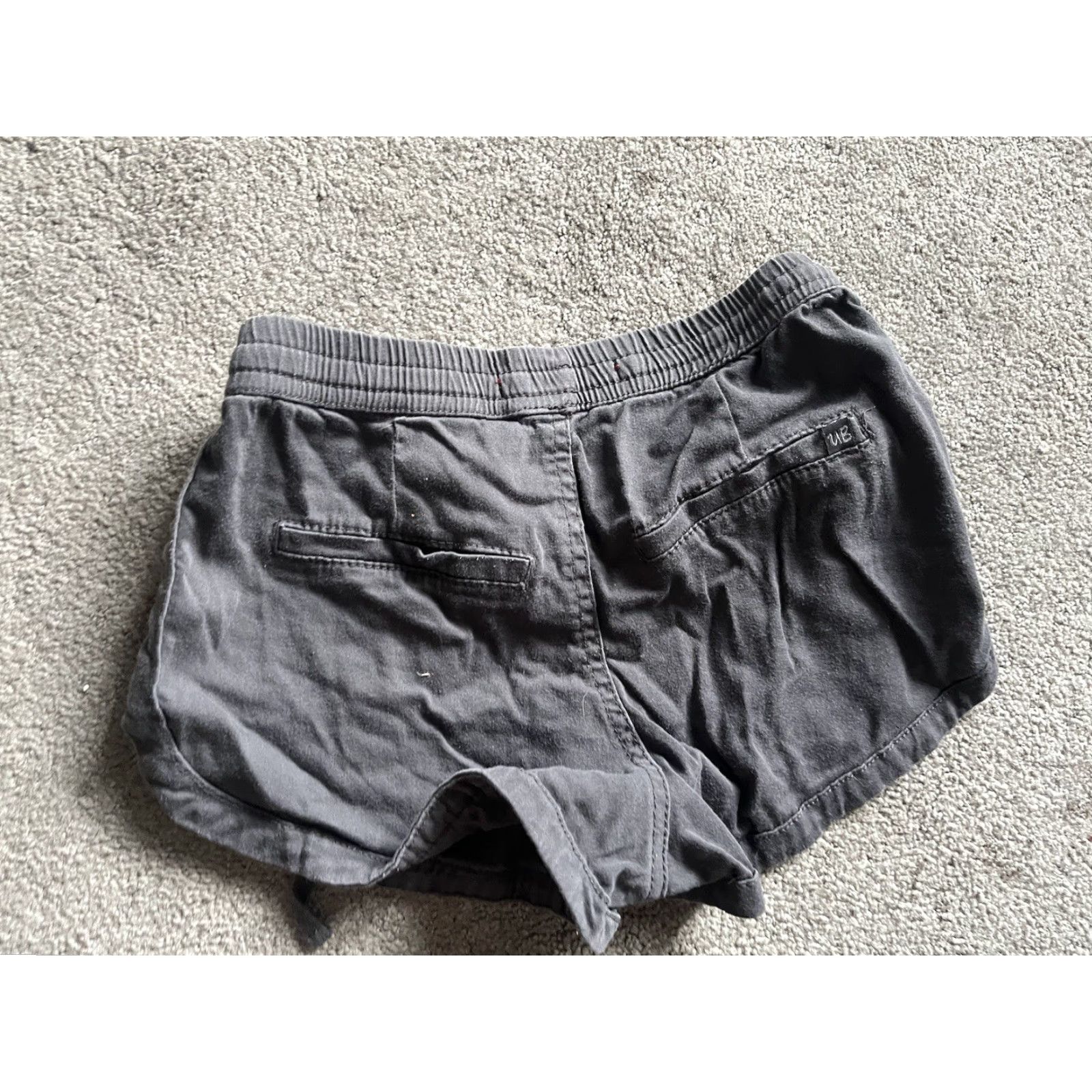 Vintage VINTAGE UNIONBAY Shorts Women Juniors Drawstring Gray XS Garden Pockets 90s Size 26" / US 2 / IT 38 - 2 Thumbnail