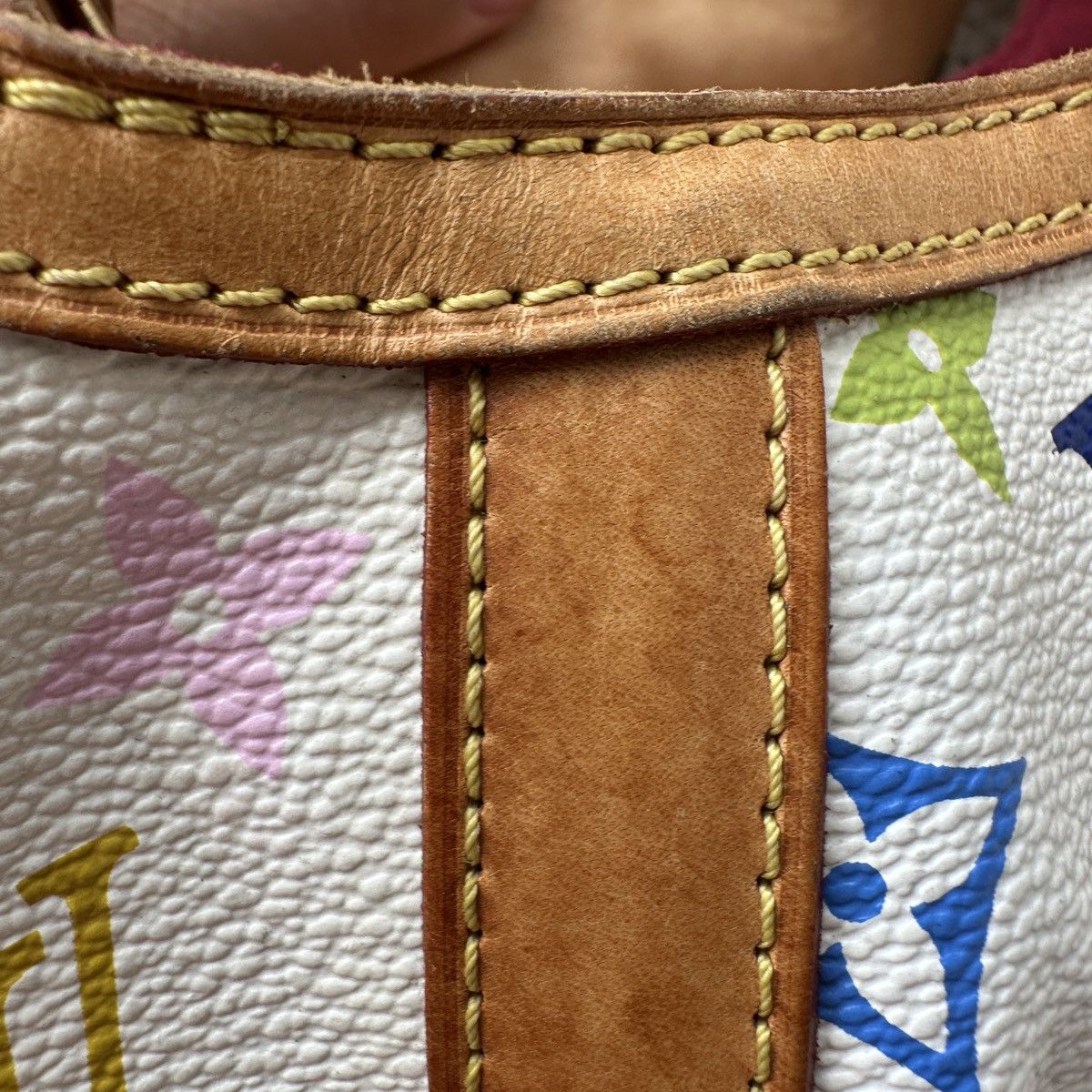 Louis Vuitton × Takashi Murakami Auth Louis Vuitton x Takashi Murakami Multicolore Leonor Bag Size ONE SIZE - 6 Thumbnail
