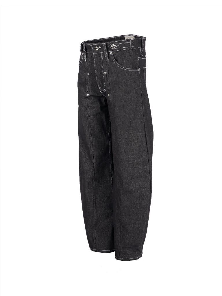 Raizen Balloon Pleated Raw Denim