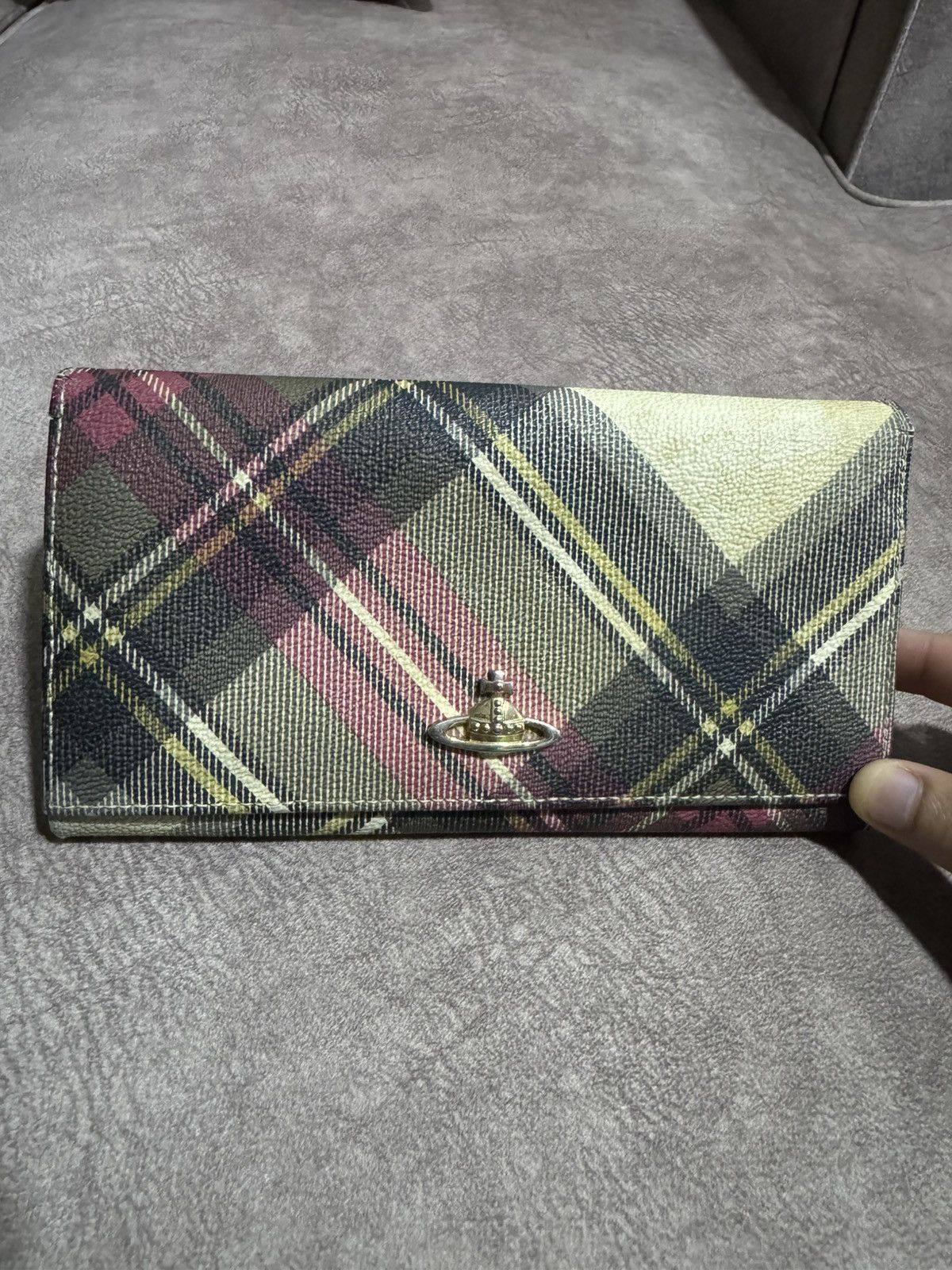 Vivienne Westwood Vivienne Westwood Tartan Leather Long Wallet Size ONE SIZE - 1 Thumbnail