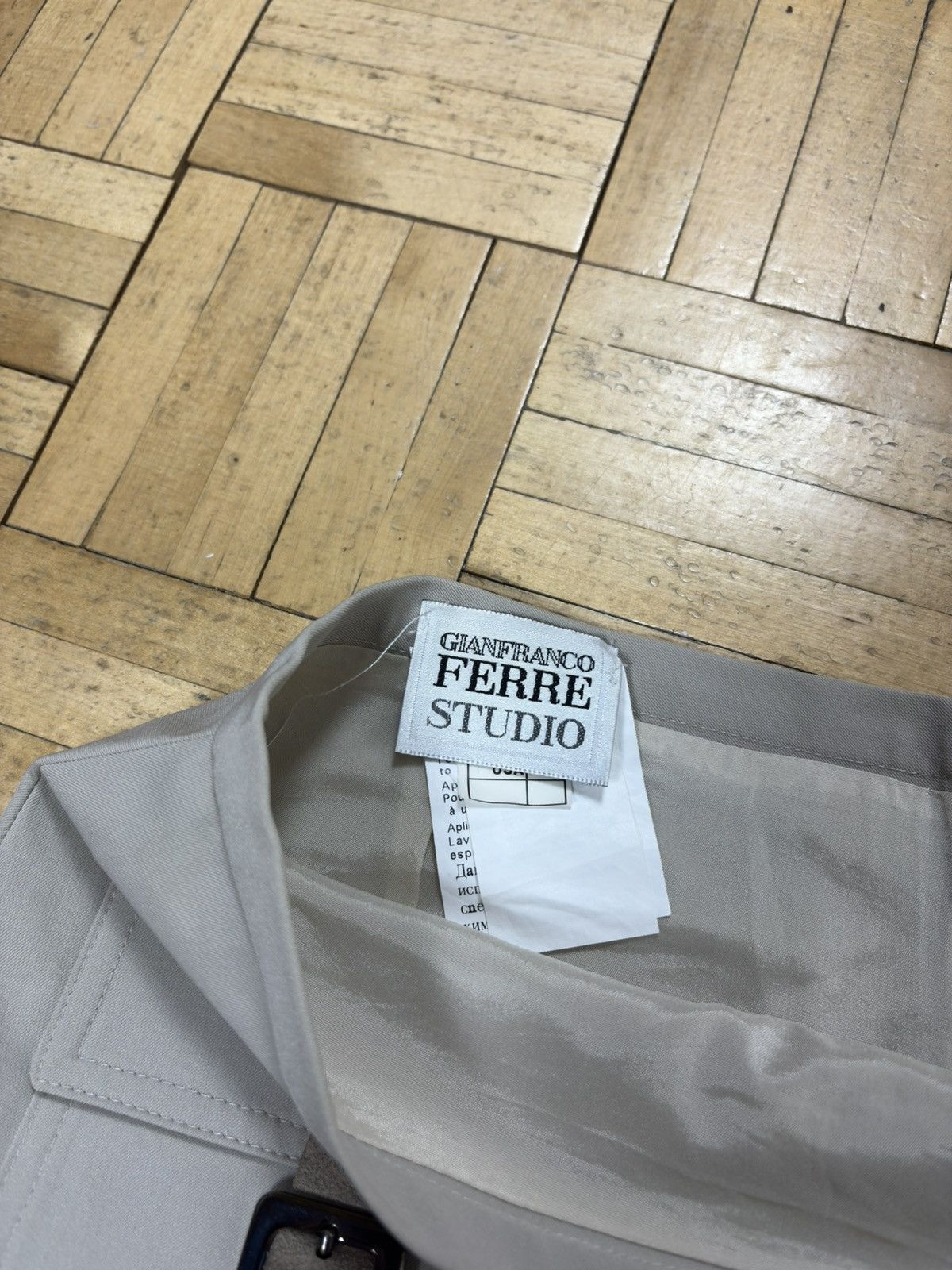 Gianfranco Ferre Gianfranco Ferré Studio Mainline Runway Cargo Bondage Skirt Size 28" / US 6 / IT 42 - 10 Thumbnail