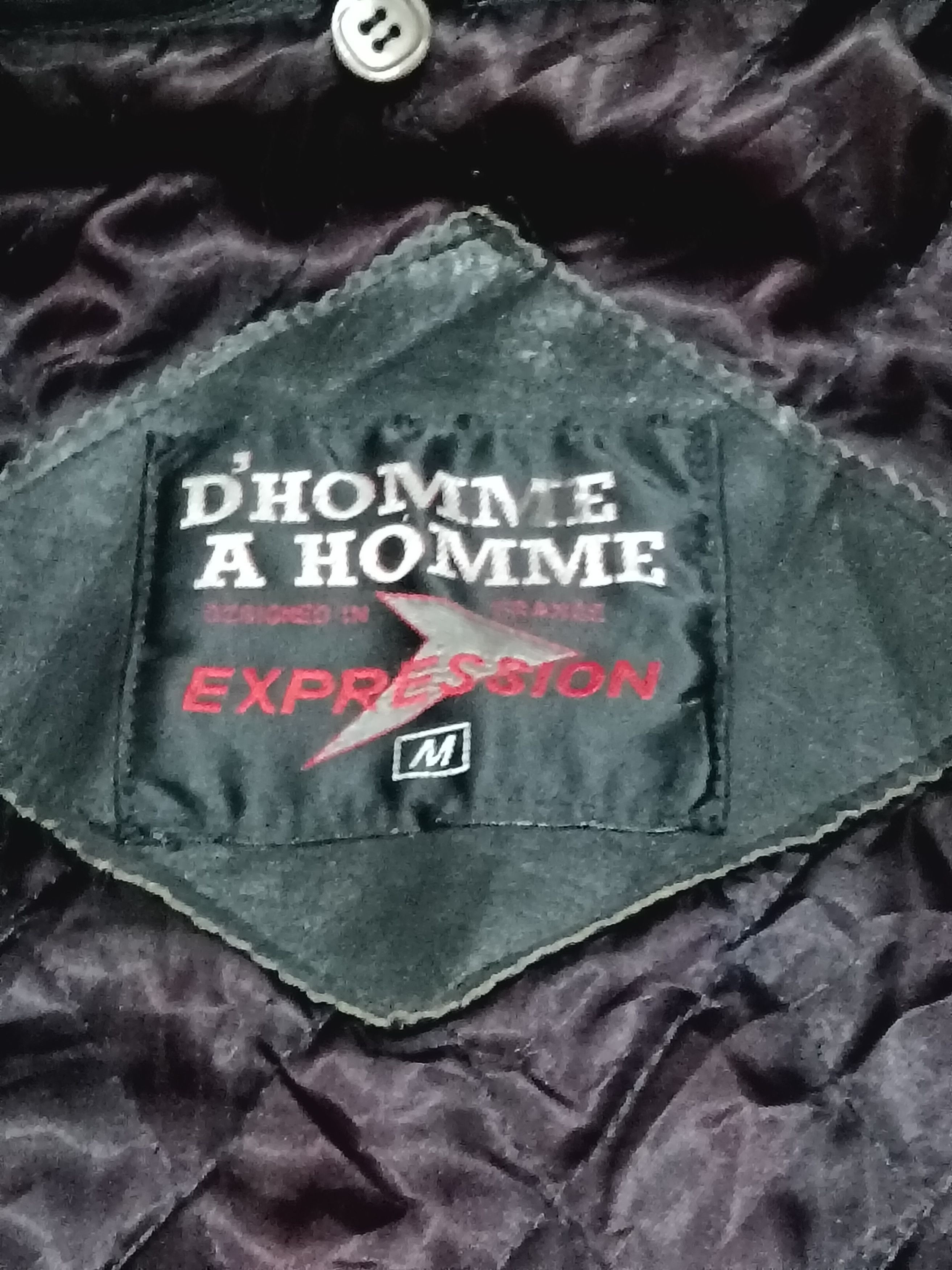 Japanese Brand VINTAGE D'HOMME A HOMME LEATHER JACKET Size US M / EU 48-50 / 2 - 3 Thumbnail