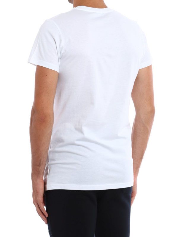 Balmain o1s1wg110925 Logo Print T-Shirt in White Size US L / EU 52-54 / 3 - 3 Thumbnail