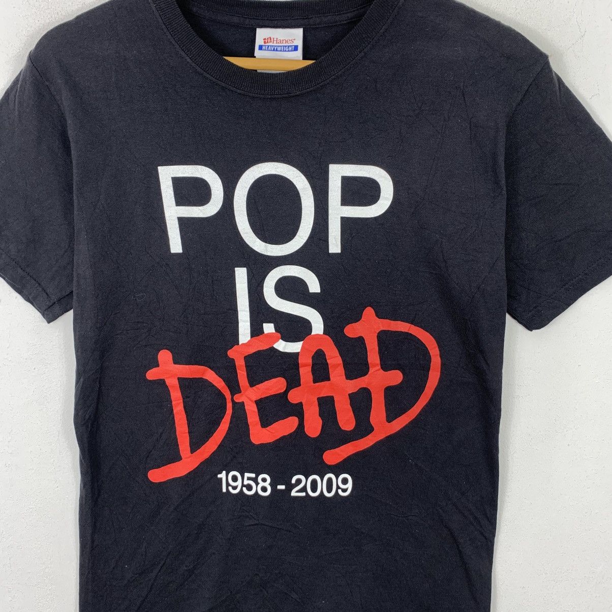 Vintage MICHAEL JACKSON KING Pop Is Dead Homage Tee Shirt Top Size XS / US 0-2 / IT 36-38 - 3 Thumbnail