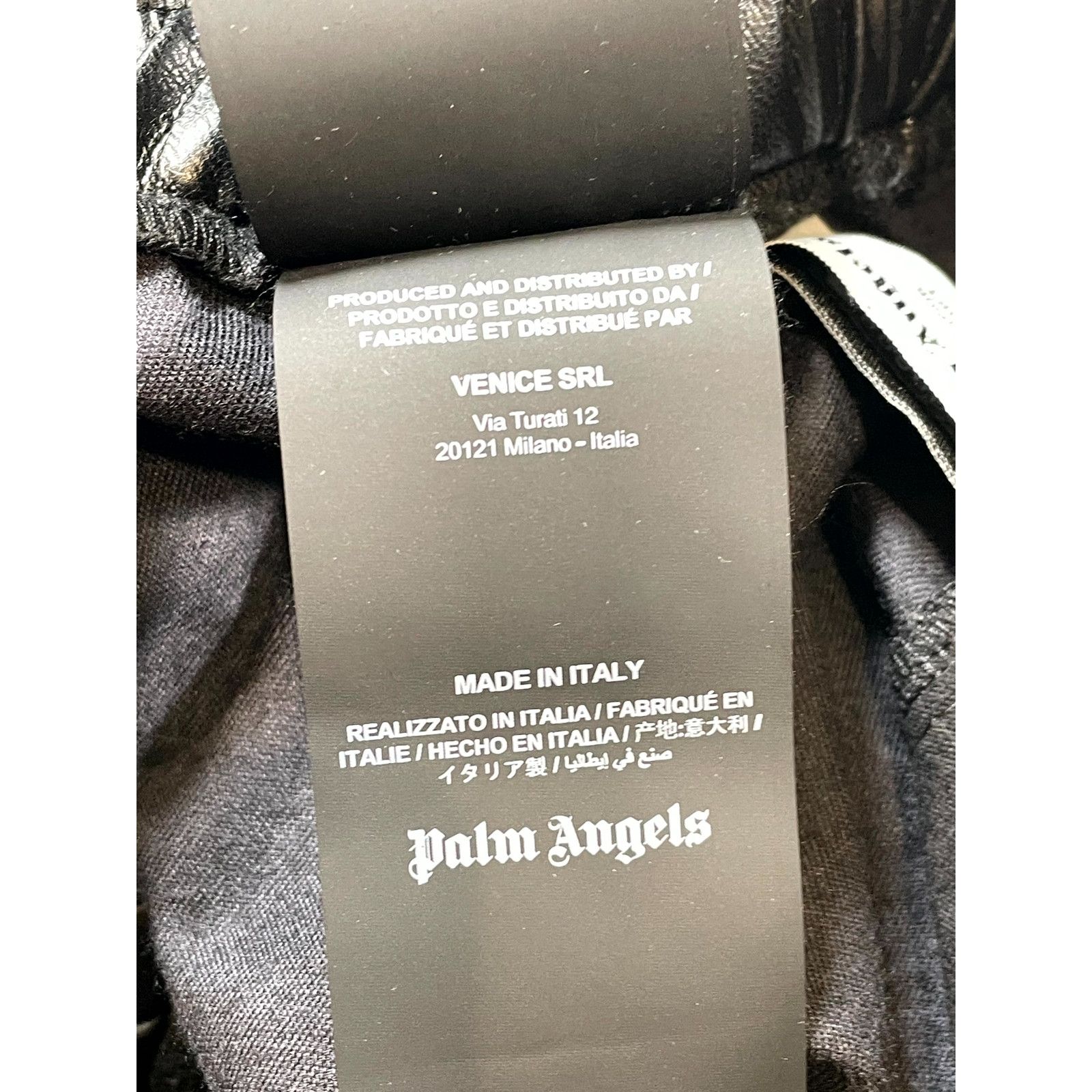 Palm Angels Palm Angels Leather Black & White Track Pants Size US 34 / EU 50 - 6 Thumbnail