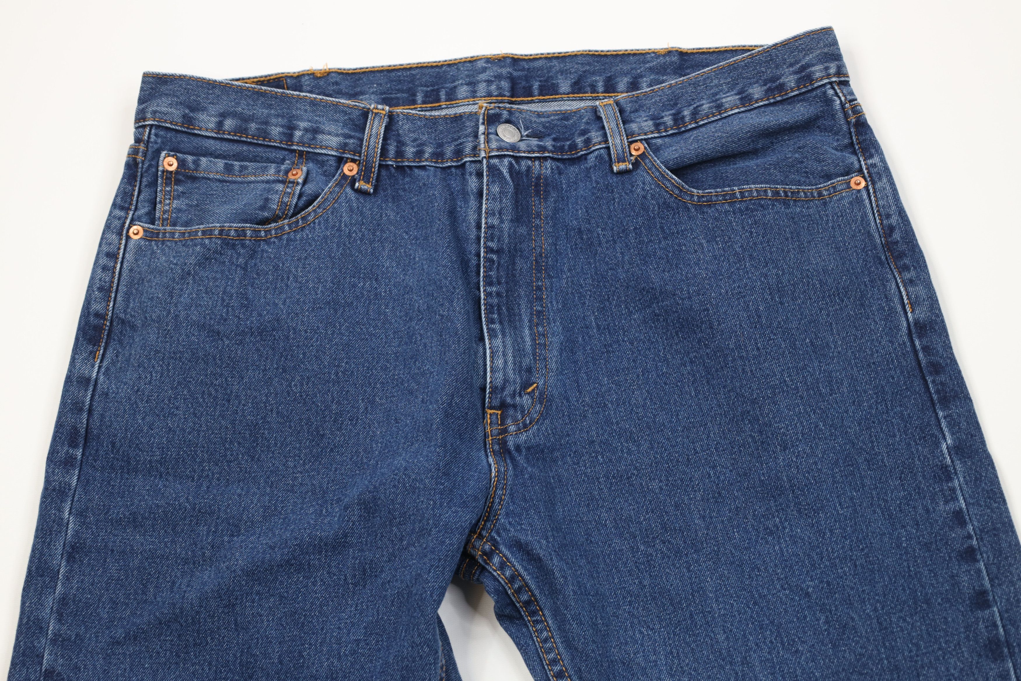 Levi's Vintage Y2K Levis 505 Regular Straight Leg Denim Jeans Blue Size US 38 / EU 54 - 2 Thumbnail