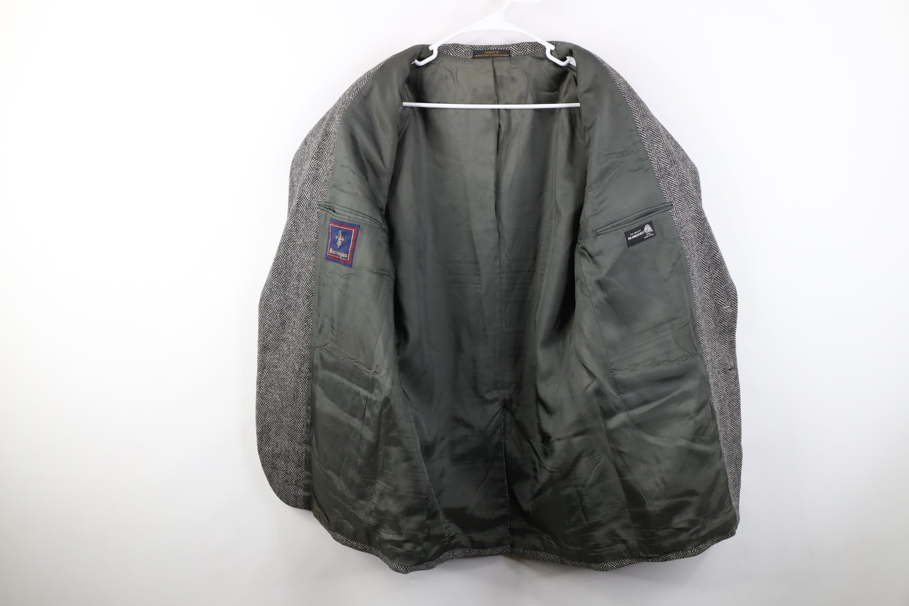 Vintage Vintage 90s Streetwear Herringbone Suit Coat Blazer Jacket Size US XL / EU 56 / 4 - 9 Thumbnail