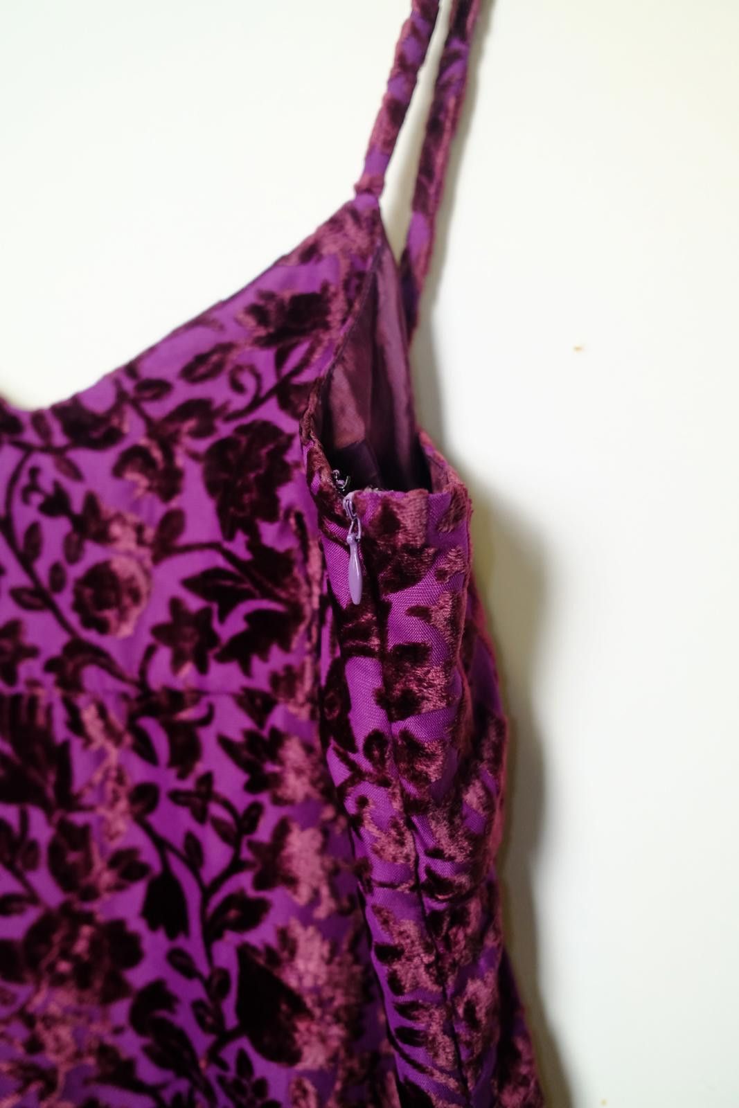 Other 00's Philosophy di Alberta Ferreti Velour Floral AOP Dress Size M / US 6-8 / IT 42-44 - 4 Thumbnail