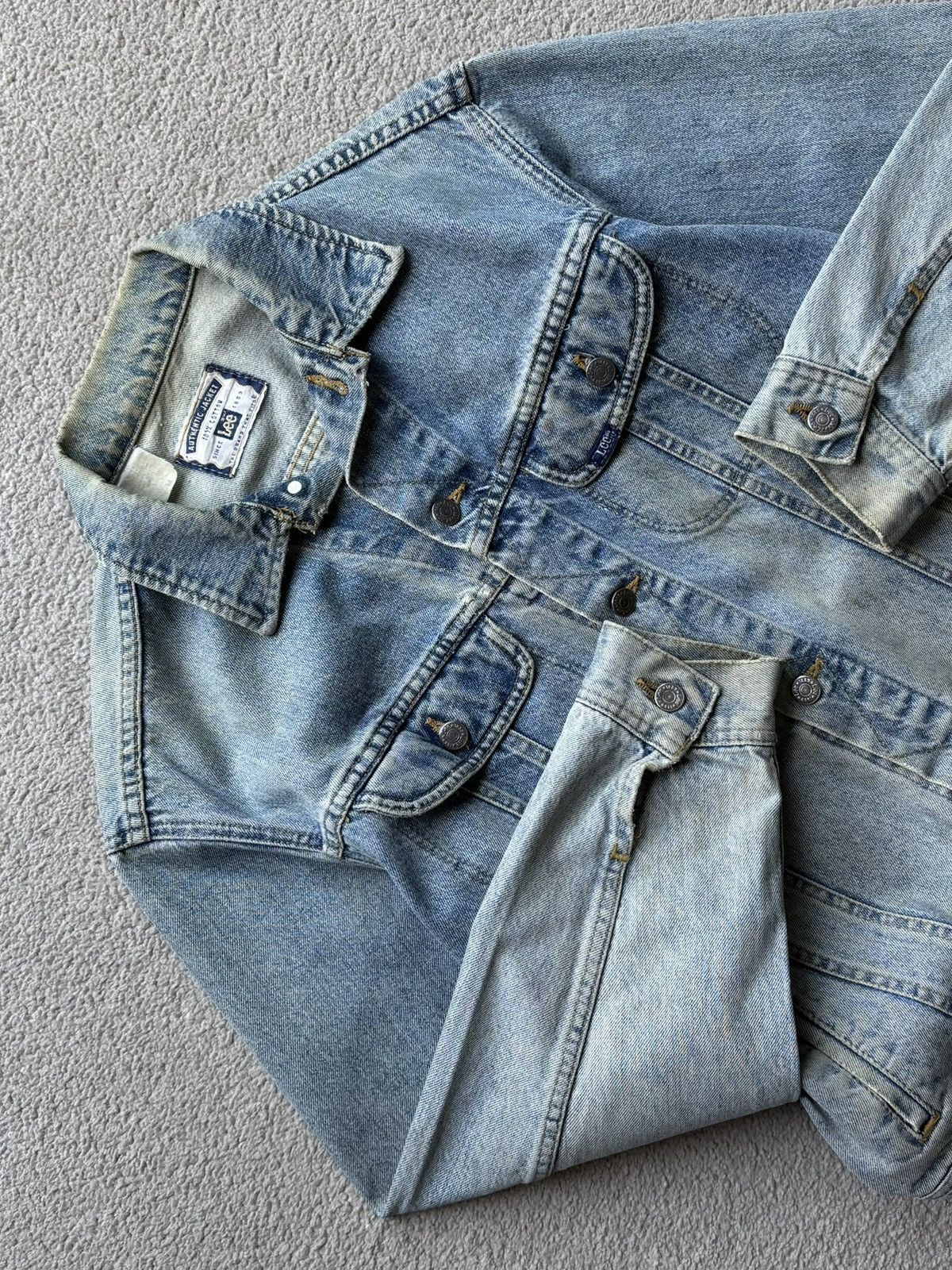Lee × Vintage Vintage 1980s/1990s Lee Trucker Jacket MADE IN USA Size US M / EU 48-50 / 2 - 3 Thumbnail