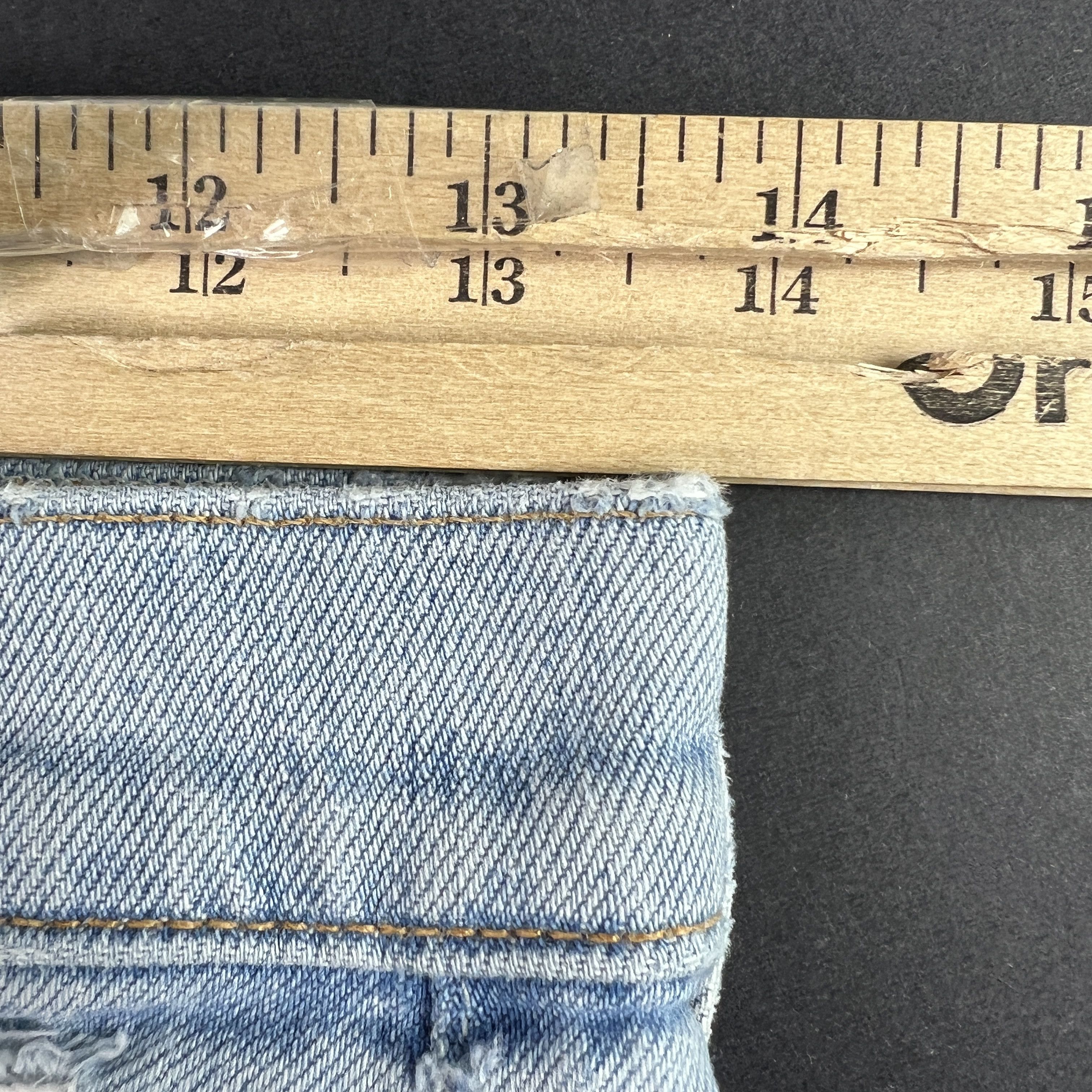 MOTHER Mother Jeans Rascal Ankle Undone Hem Blue Distressed Denim Size 25" / US 0 / IT 36 - 22 Thumbnail