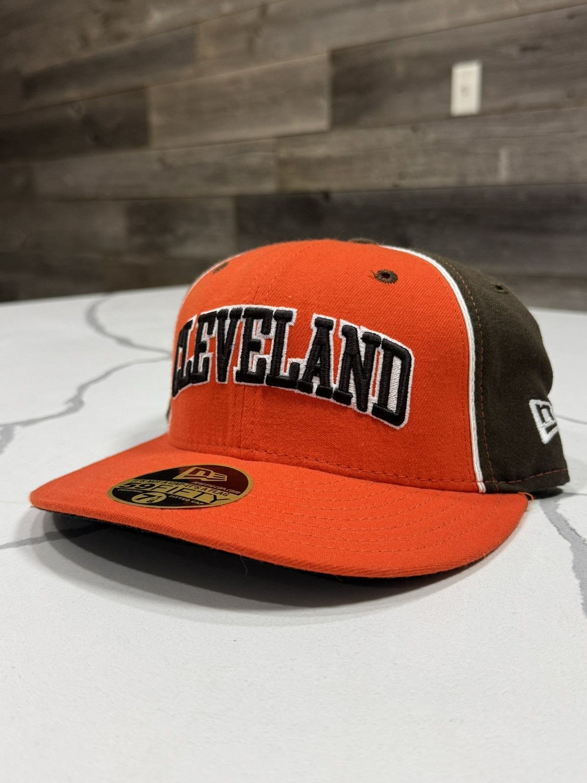 New Era Vintage New Era Cleveland Browns Fitted Cap Size ONE SIZE - 8 Thumbnail