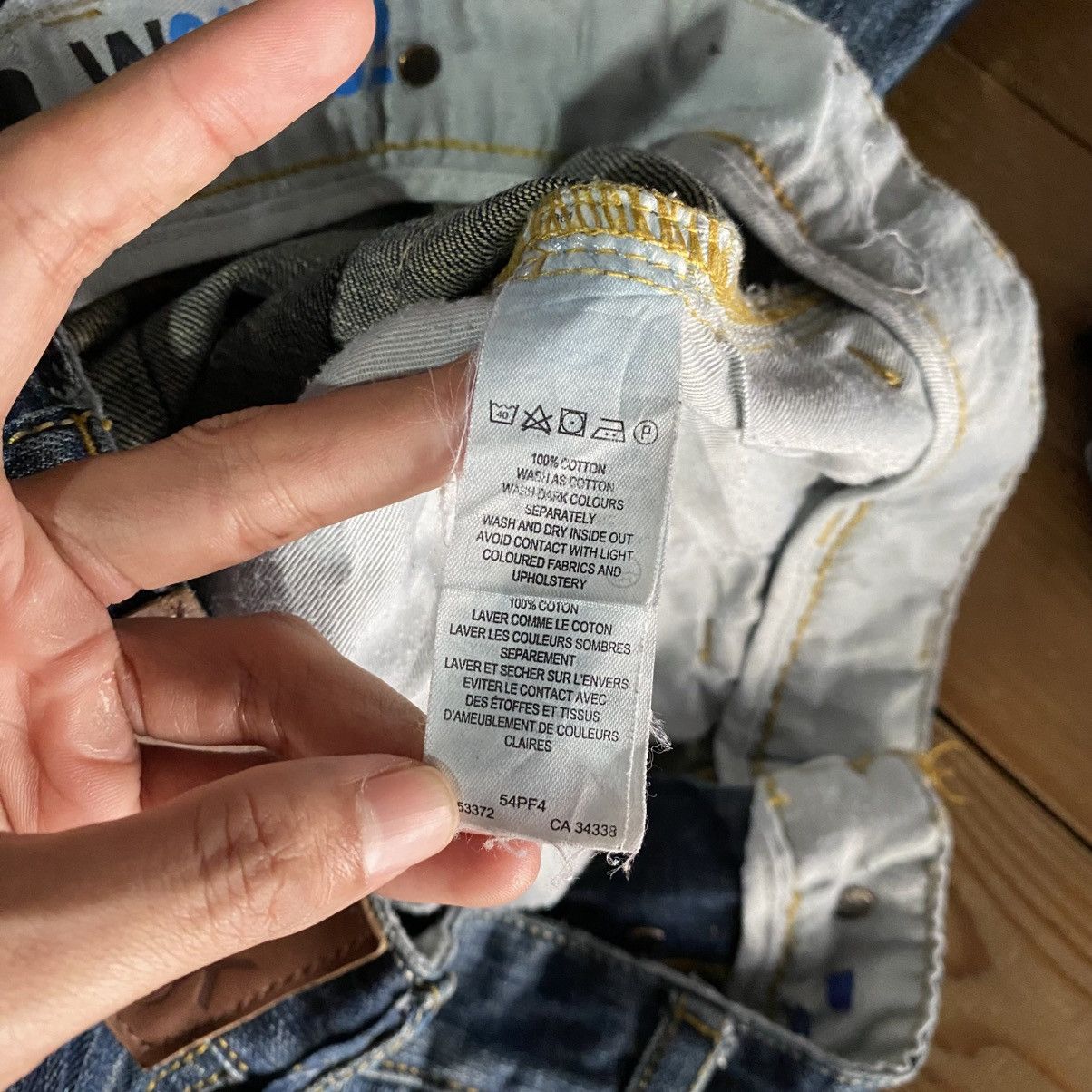 FCUK Vintage FCUK LOOSE CARPENTER Distressed Denim JEANS Size US 32 / EU 48 - 17 Thumbnail