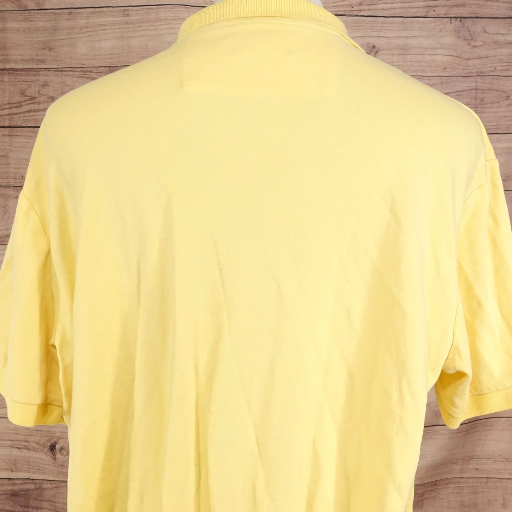 Chaps Chaps Polo Shirt Mens XL Yellow Solid 100% Cotton Logo Casual Knit Short Sleeve Size US XL / EU 56 / 4 - 5 Thumbnail