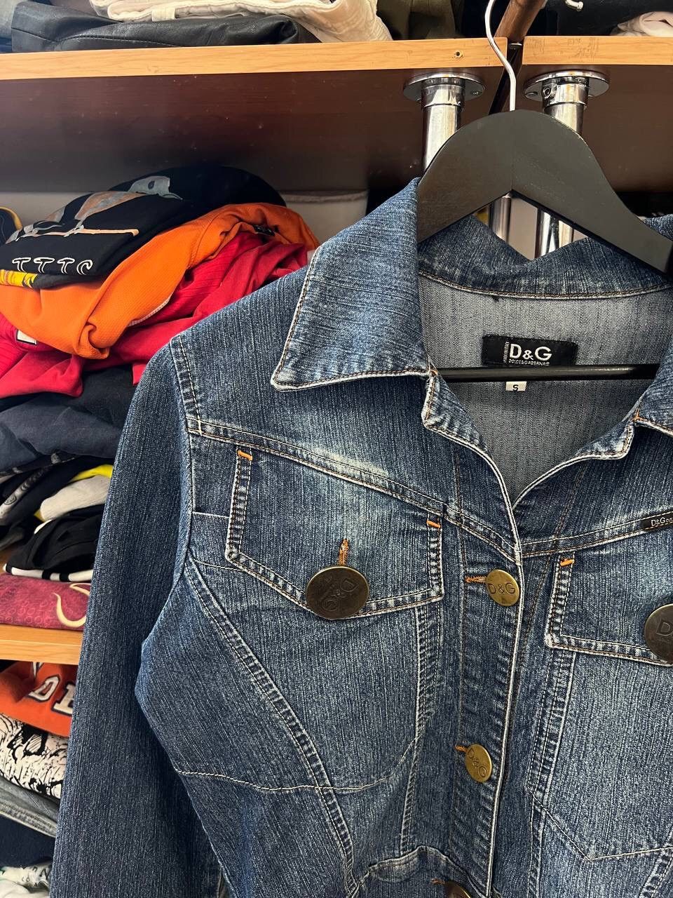 Dolce & Gabbana × Vintage Dolce gabbana denim Y2K Abstract jacket Size S / US 4 / IT 40 - 2 Thumbnail