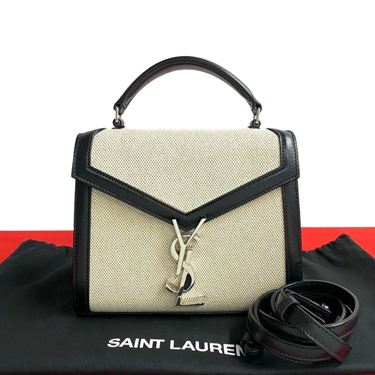Yves Saint Laurent Yves Saint Laurent Shoulder Bag Black Leather Size ONE SIZE - 1 Thumbnail