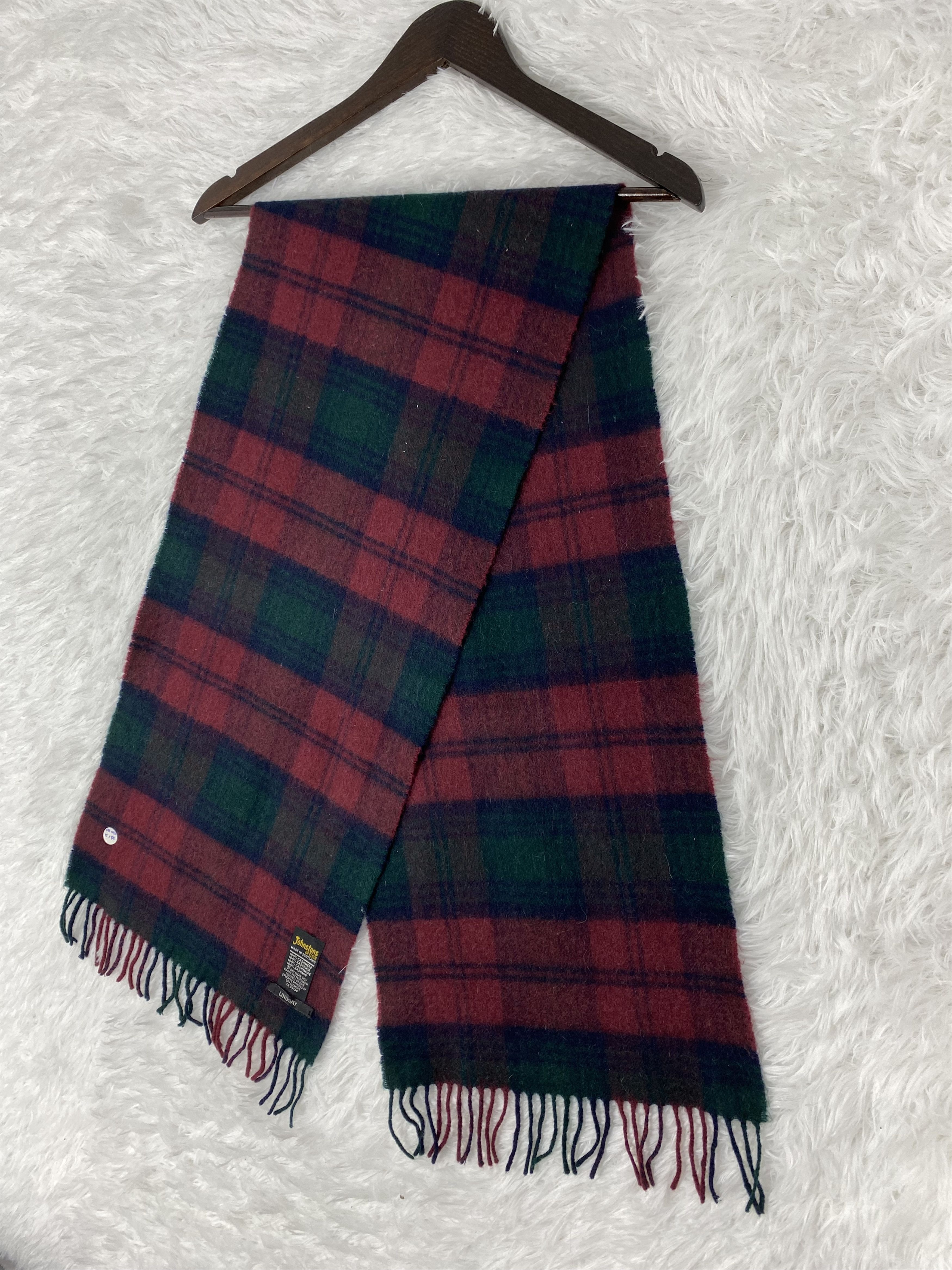 Johnstons Of Elgin Vintage Johnstons of Elgin Scarf / Muffler Neckwear PM0053 Size ONE SIZE - 4 Thumbnail