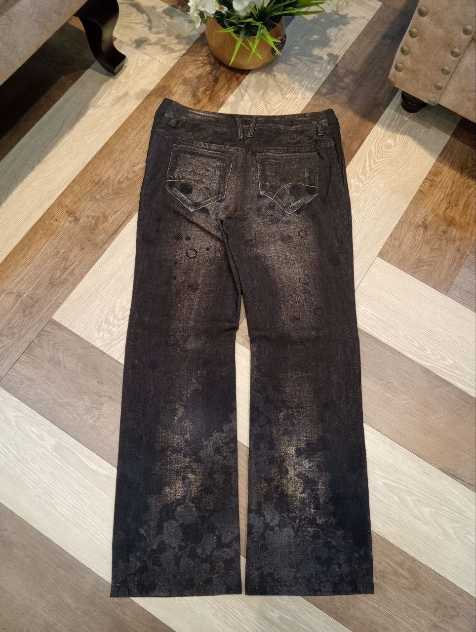 Japanese Brand LOURDES JAPAN FLARED STRETCH PANTS - SIZE 9 Size 30" / US 8 / IT 44 - 11 Thumbnail