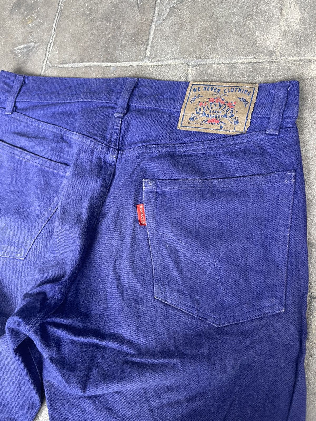 HOLLYWOOD RANCH MARKET JAPAN MADE Hollywood Ranch Market Selvedge Blue Size US 32 / EU 48 - 4 Thumbnail