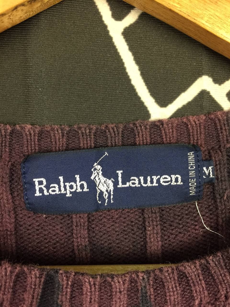 Ralph Lauren Vtg Distressed Ralph Lauren Cropped Fit Knit Sweater Size US M / EU 48-50 / 2 - 12 Thumbnail