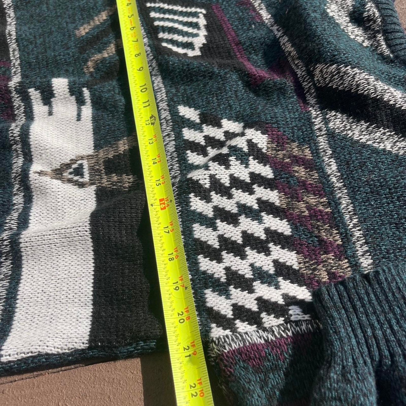 Express 80s vintage abstract patterned sweater Size M / US 6-8 / IT 42-44 - 5 Thumbnail