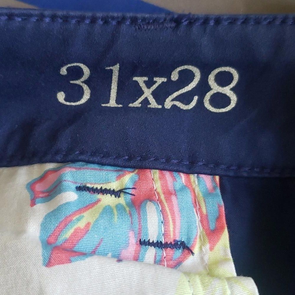 Tommy Bahama CT467 Tommy Bahama Straight Leg Ankle Blue Pant 31X28 Size 31" - 5 Thumbnail