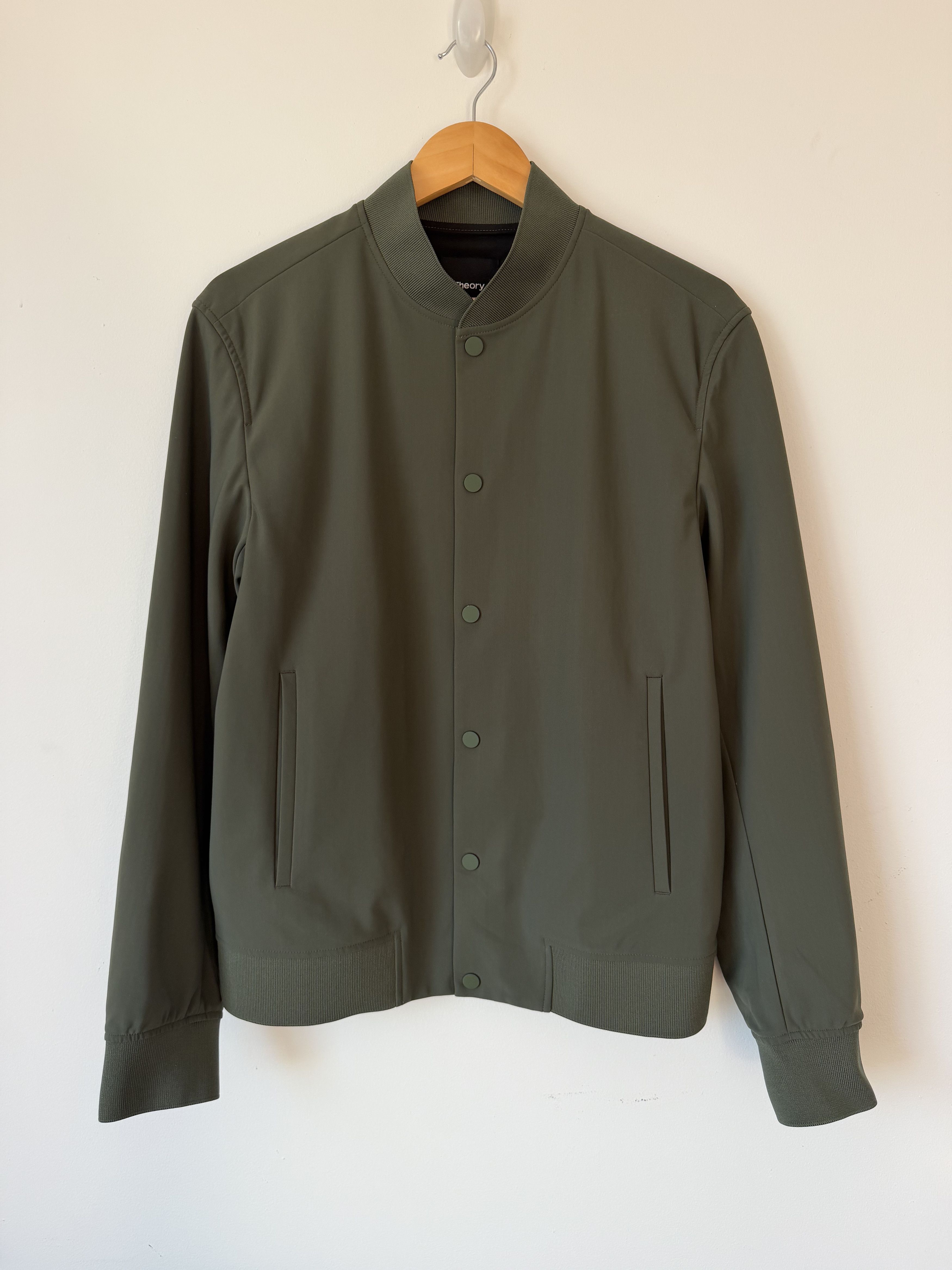 Theory Theory Murphy Precision Olive Green Bomber Jacket Small Size US S / EU 44-46 / 1 - 1 Thumbnail