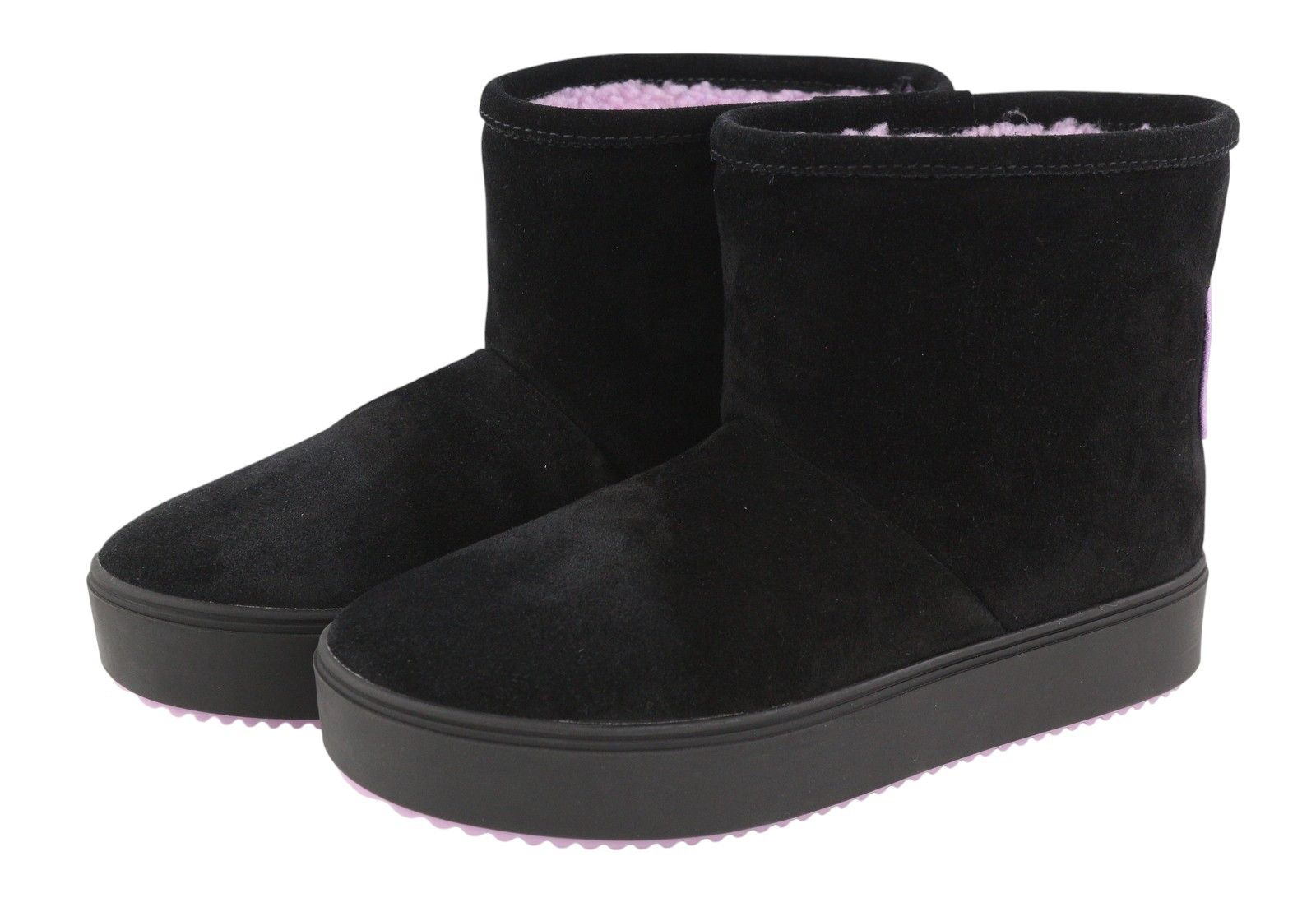 Other ANKLE EYELIKE BLACK SUEDE EU37 Fleece Inside 87851 Size US 6 / IT 36 - 4 Thumbnail