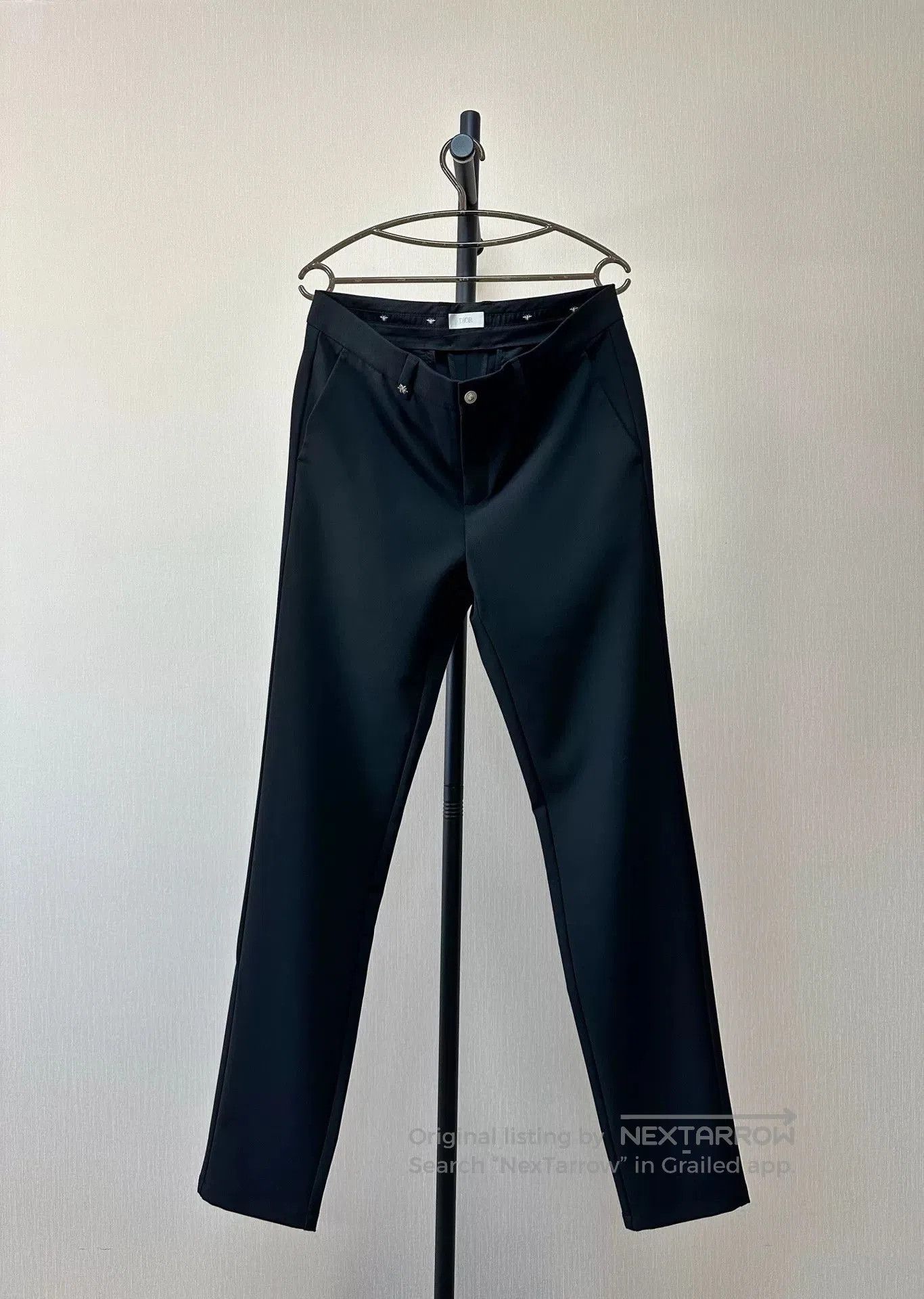 Dior DIOR Wool Black Casual Trousers. Size US 32 / EU 48 - 1 Thumbnail