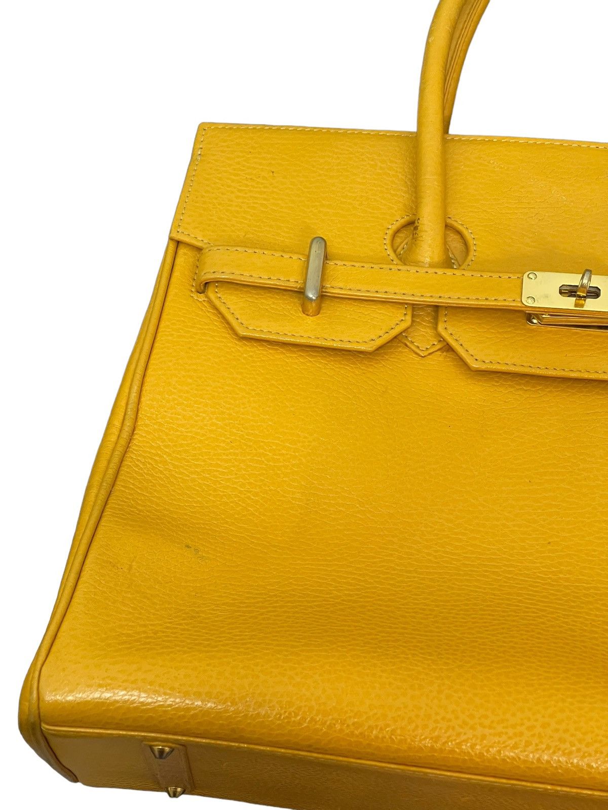 Japanese Brand Birkin Bag Leather Vintage Unknown Handmade Custom 1🟩 Size ONE SIZE - 11 Thumbnail