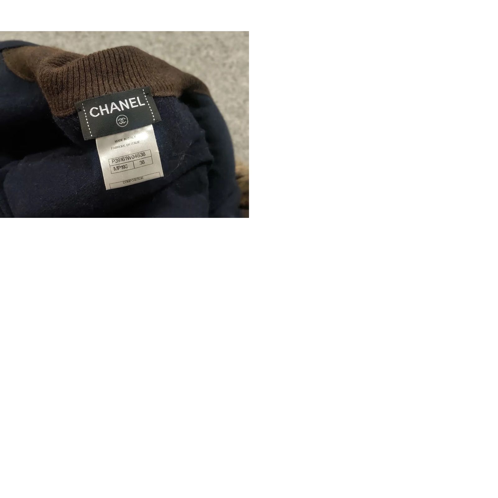 Chanel VINTAGE CHANEL Jacket Women M Brown Cashmere Wool Faux Fur Zip 90s Designer Size M / US 6-8 / IT 42-44 - 11 Thumbnail